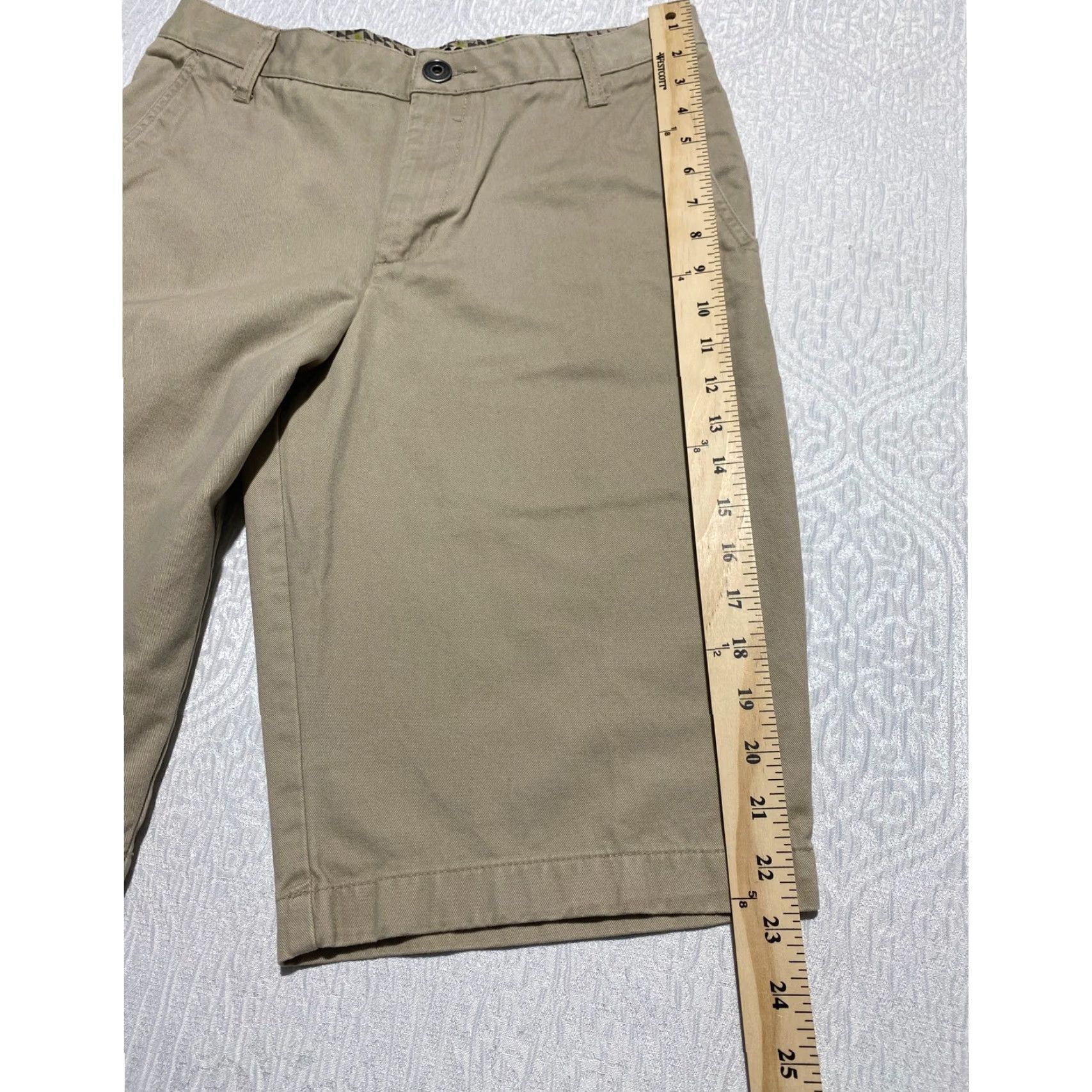 Vintage Utility Mens Size 30 Beige Cotton Casual Chino Shorts Utility Size US 30 / EU 46 - 7 Thumbnail