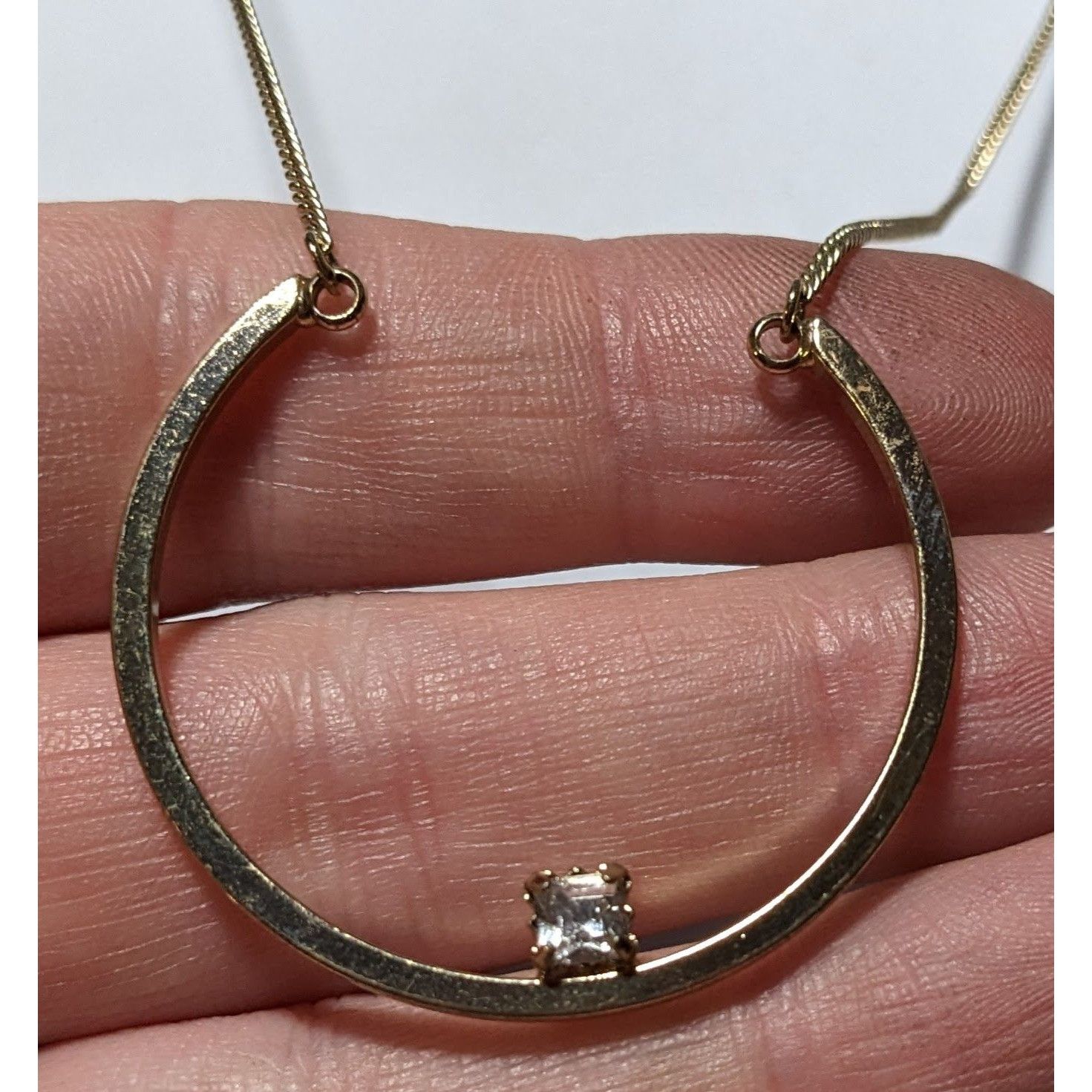 Other Retro Chic Gold Open Circle Gem Necklace Size ONE SIZE - 8 Thumbnail