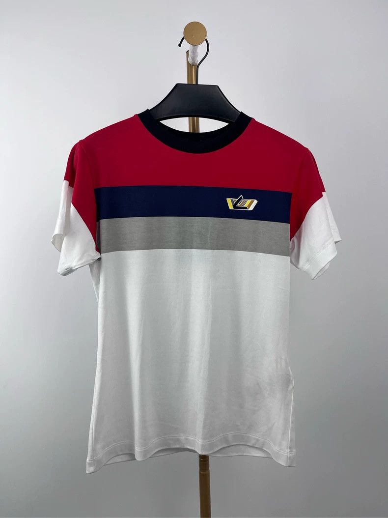 Louis Vuitton LV White Stripe Logo Short Sleeve T-Shirt XS - dmc Size US XS / EU 42 / 0 - 1 Thumbnail