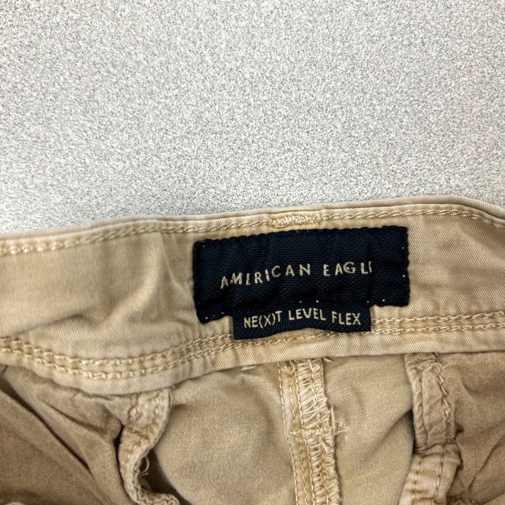 Vintage American Eagle Chino Pants Men 30x32 Khaki Slim Straight Next Level Flex Size US 30 / EU 46 - 3 Thumbnail