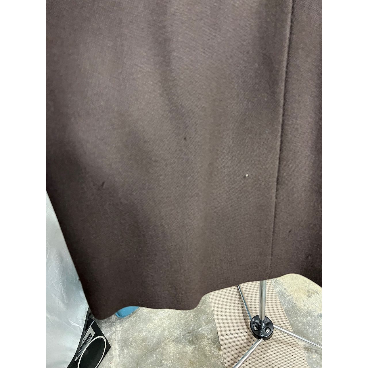 Vintage swing coat brown fur collar vintage 1960s brown tan Size L / US 10 / IT 46 - 7 Thumbnail