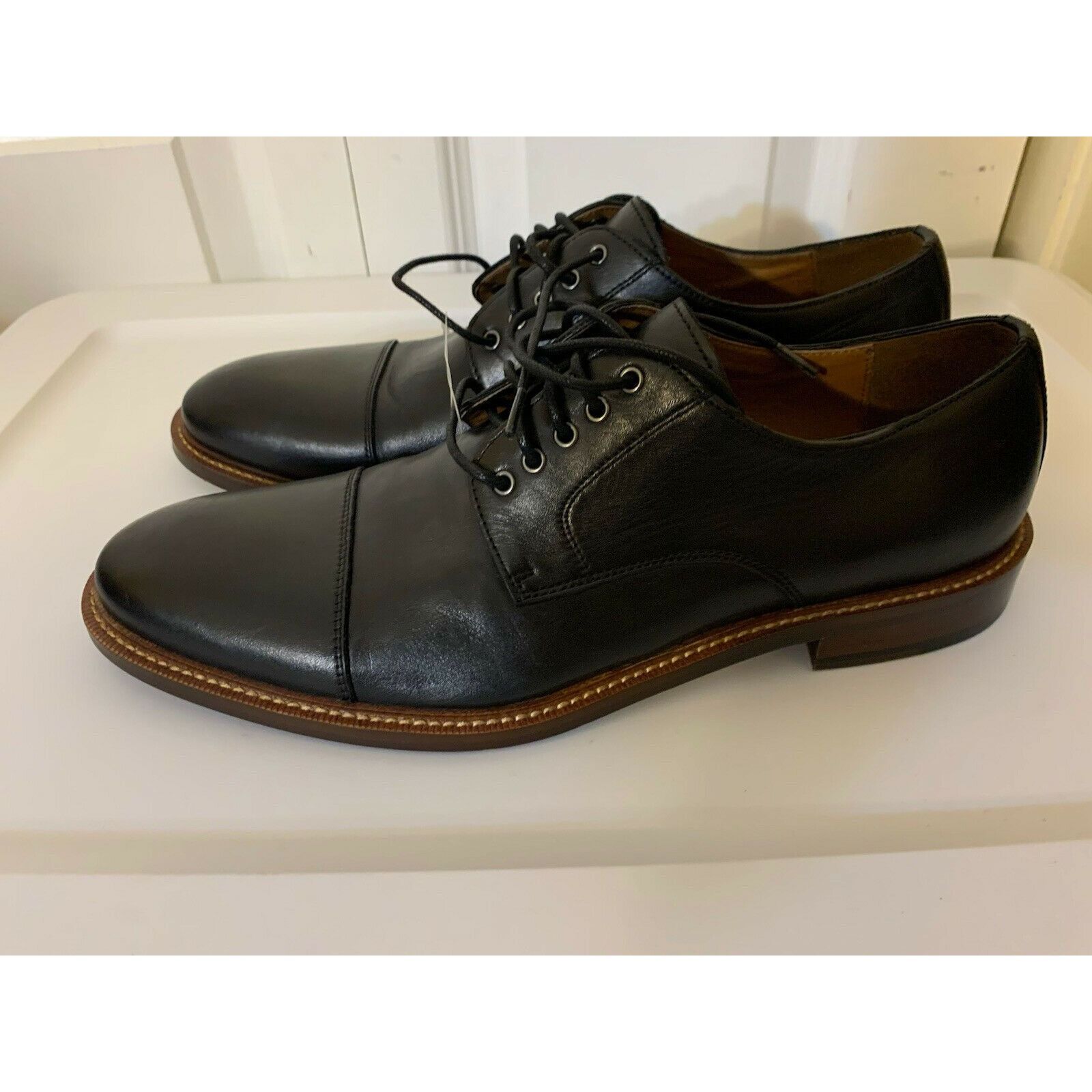 Other Blake McKay Men's Sz 8.5 Cap Toe Oxford Black Dress Shoe Size US 8.5 / EU 41-42 - 6 Thumbnail