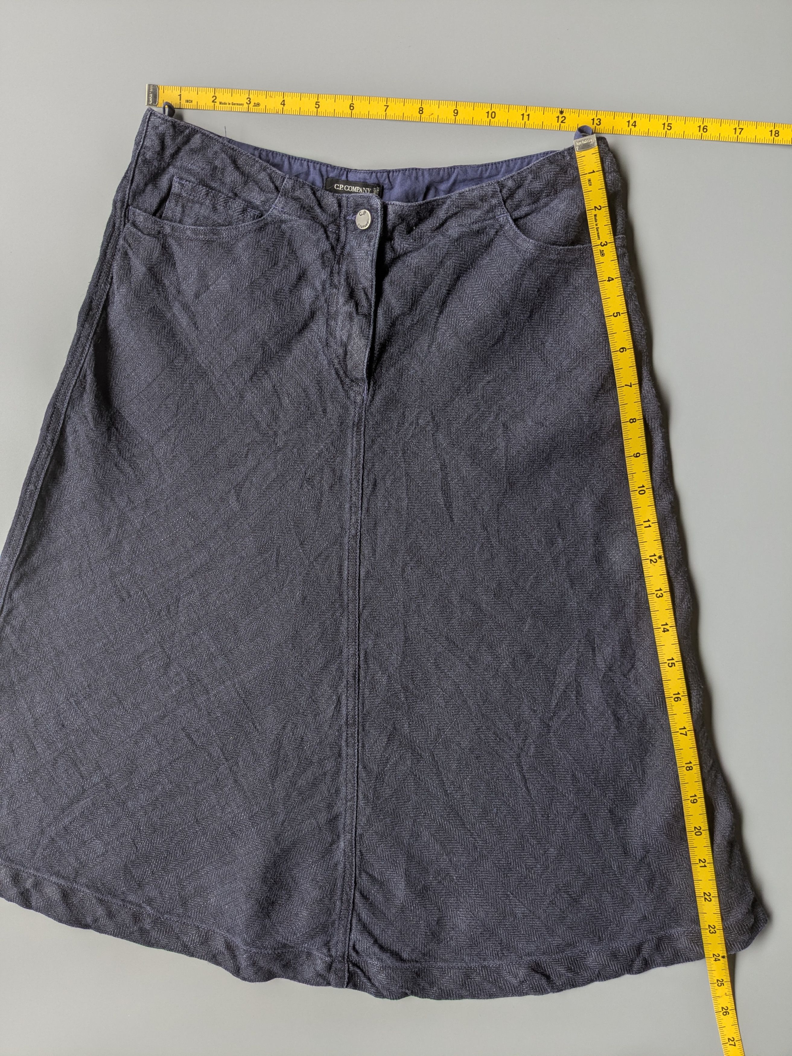 C.P. Company Vintage C.P Company midi skirt linen Size 26" / US 2 / IT 38 - 6 Thumbnail