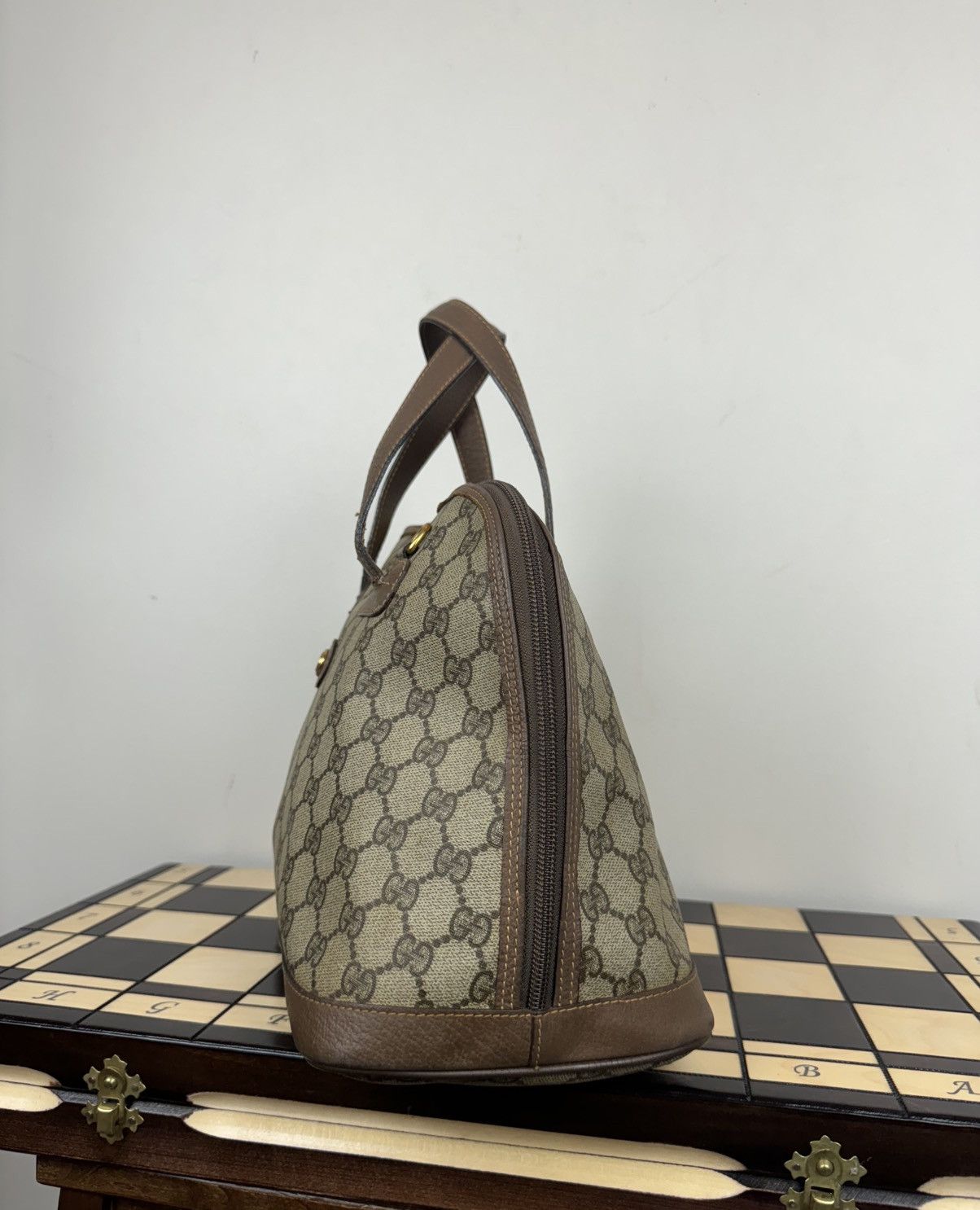 Gucci Vintage Leather bag Gucci Supreme GG original luxury item Size ONE SIZE - 4 Thumbnail
