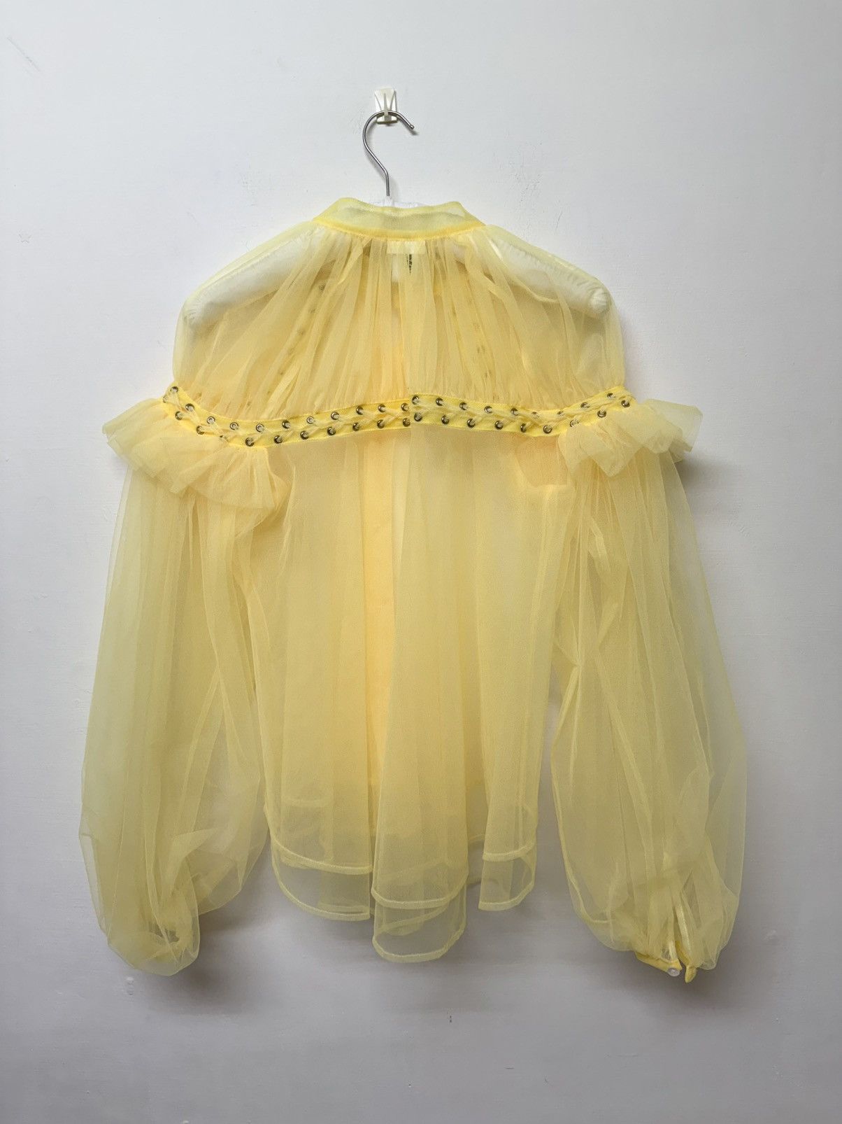 Noir Kei Ninomiya Noir Panelled lace semi-sheer blouse Size XS / US 0-2 / IT 36-38 - 2 Thumbnail