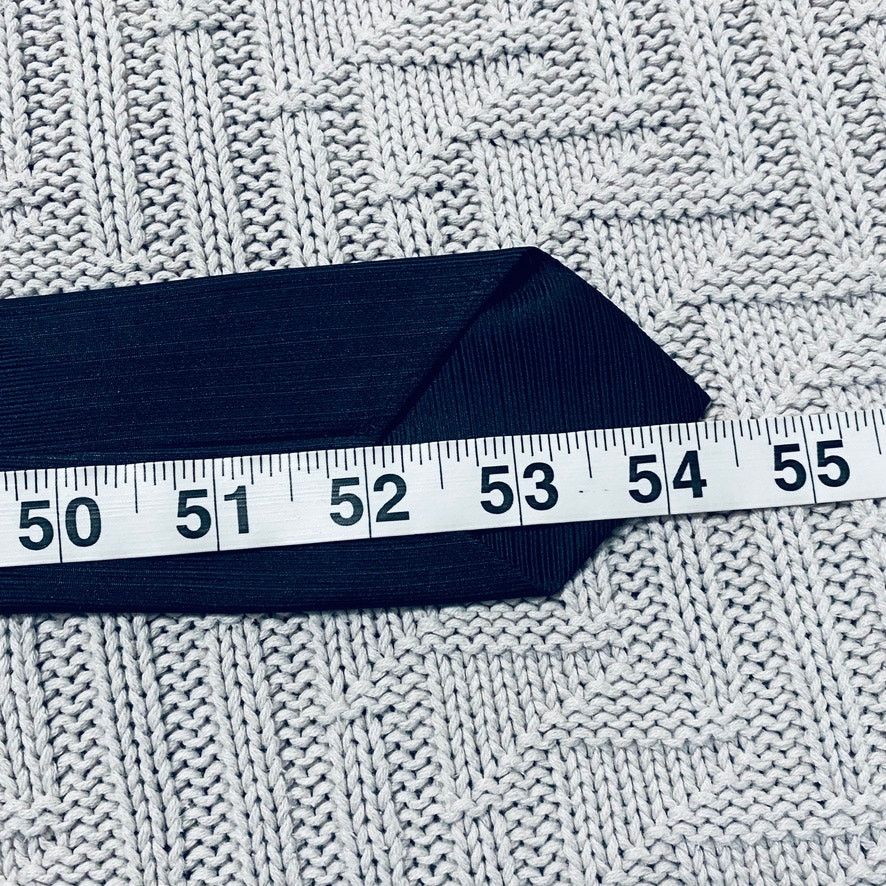Vintage Vintage navy silk monogram A tie Size ONE SIZE - 4 Thumbnail