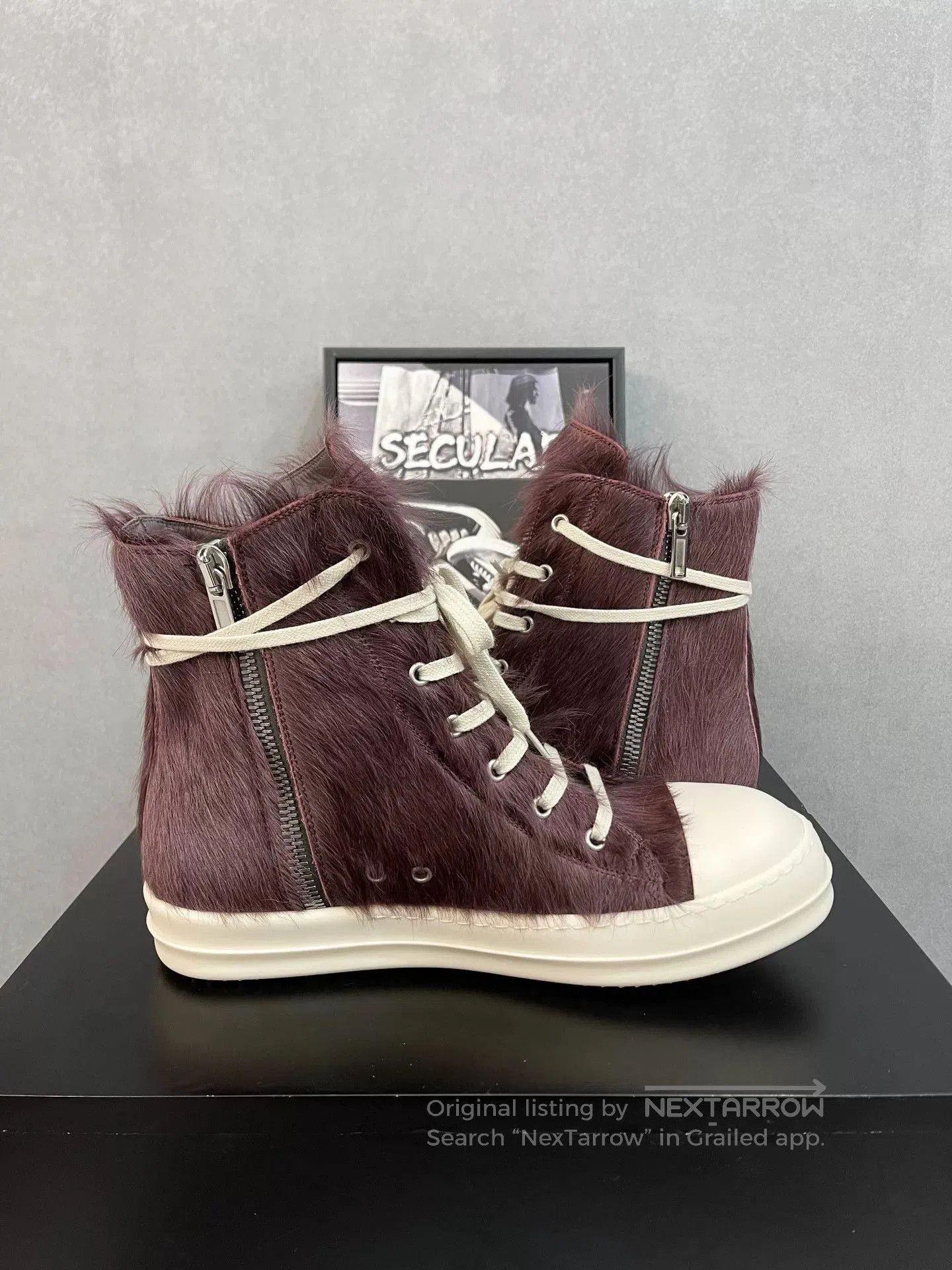 Rick Owens rick owens purple high-top luxury sneakers. Size US 6 / IT 36 - 6 Thumbnail