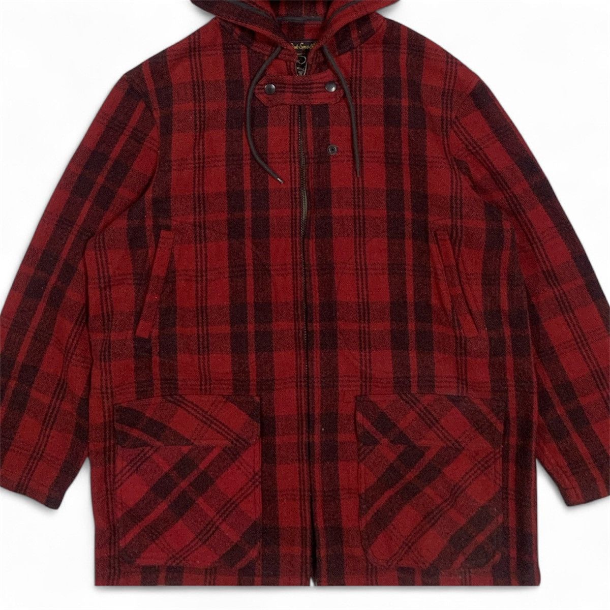 Toyo Enterprises Vtg Style Eyes Toyo Enterprise Plaid Wool Hooded Jacket Size US S / EU 44-46 / 1 - 3 Thumbnail
