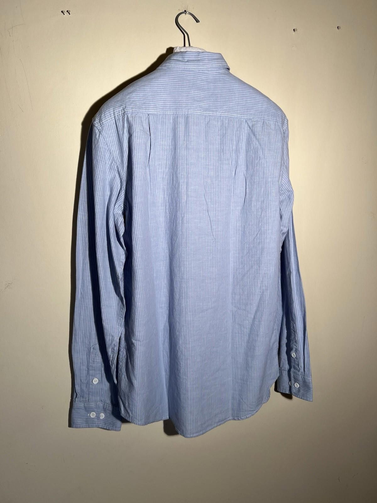 Supreme Pre-Owned SUPREME L/S CHAMBRAY STRIPE SHIRT BLUE LARGE Size US L / EU 52-54 / 3 - 4 Thumbnail