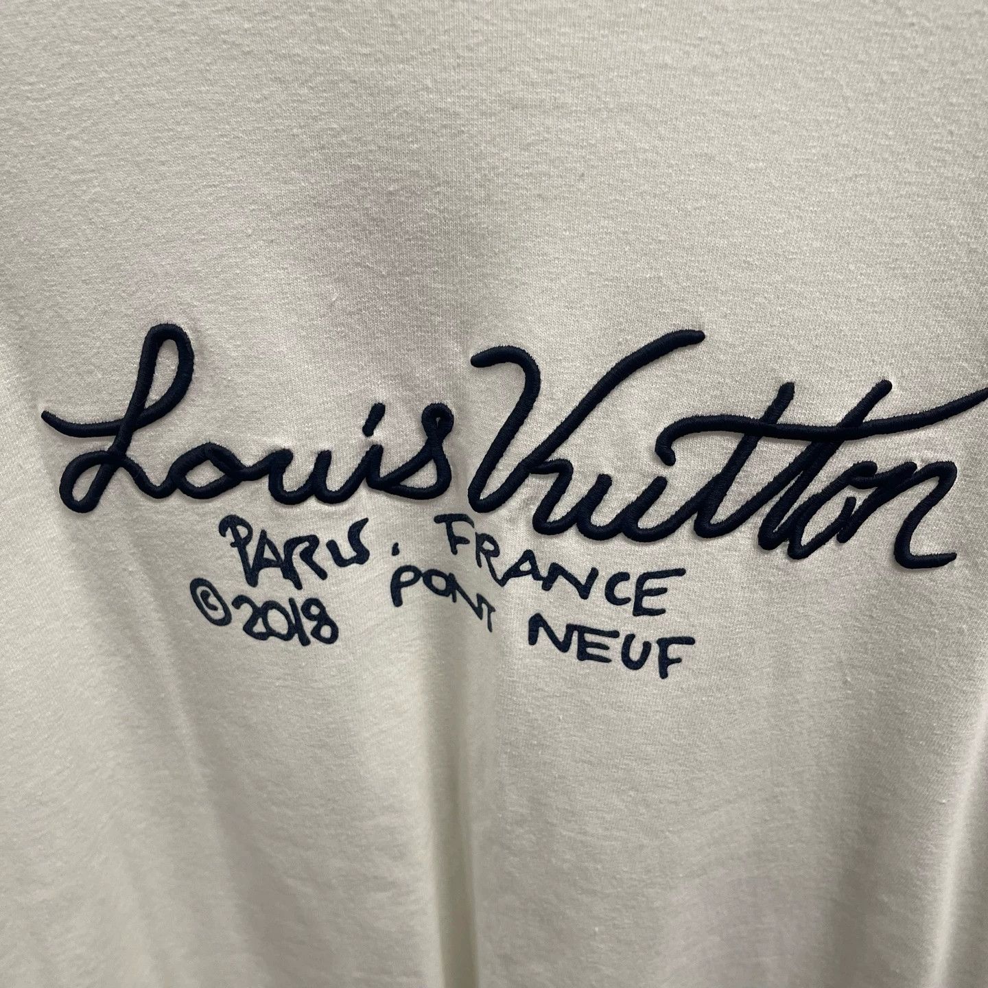 Louis Vuitton LV x Nigo Chest Embroidery Script White Short Sleeve XXL Size US XXL / EU 58 / 5 - 4 Thumbnail