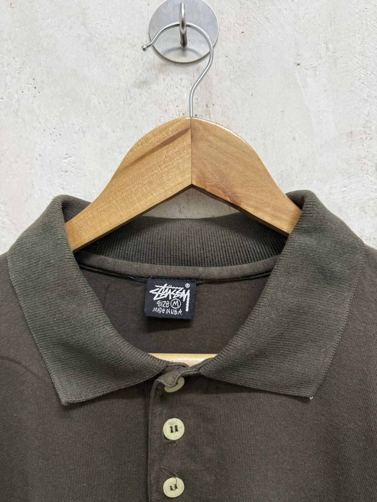 Stussy Vintage 80s Stussy Crown Embroidered Logo Baggy Polo Shirt Size US M / EU 48-50 / 2 - 5 Thumbnail