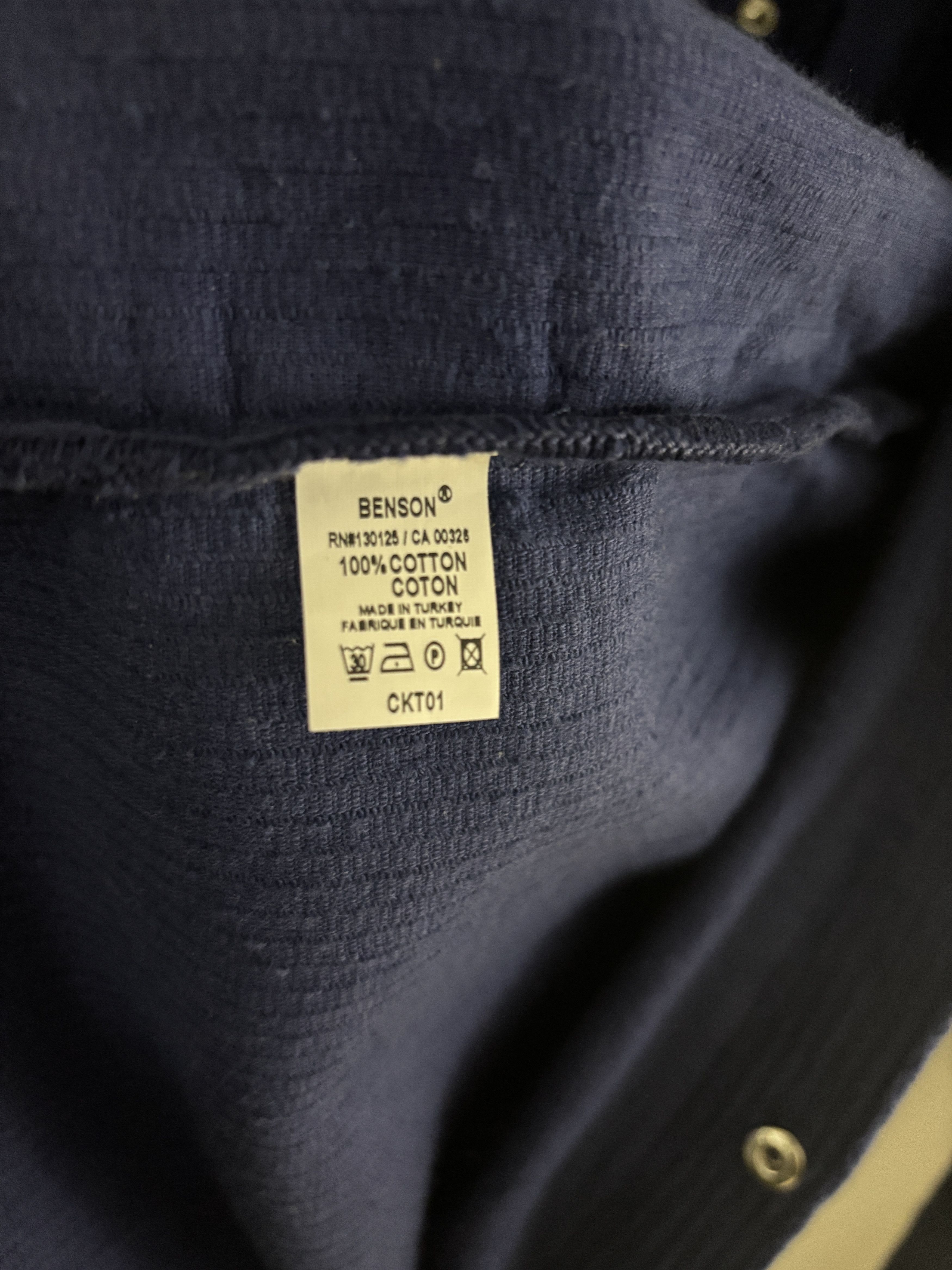 Benson $225 Corduroy Blue Snap Button Overshirt Shirt Jacket Size US S / EU 44-46 / 1 - 13 Thumbnail