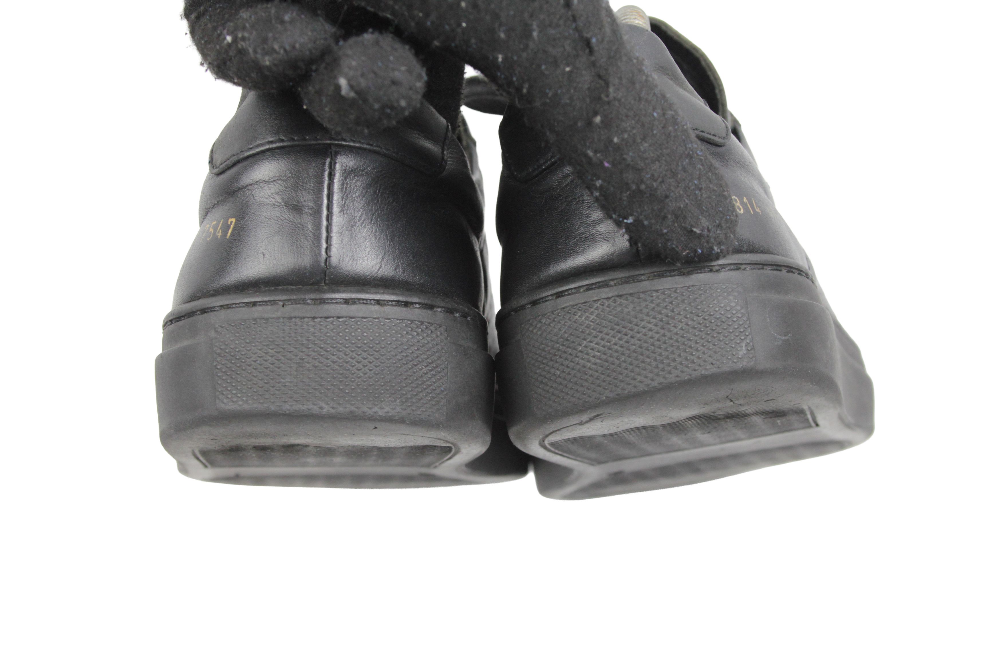 Common Projects Achilles Low Full Black Sneakers Size US 7 / EU 40 - 10 Thumbnail