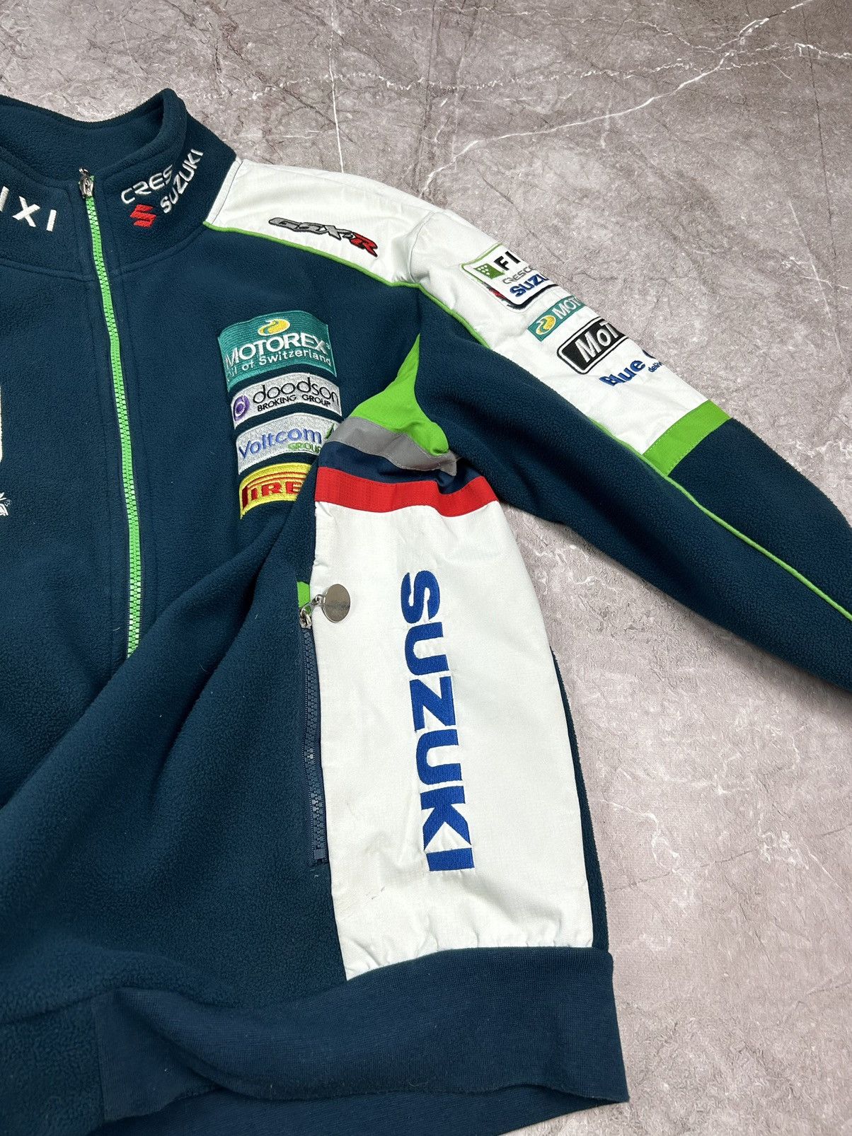 Vintage Vintage y2k Suzuki GSX-R racing team fleece Sherpa jacket Size US S / EU 44-46 / 1 - 4 Thumbnail