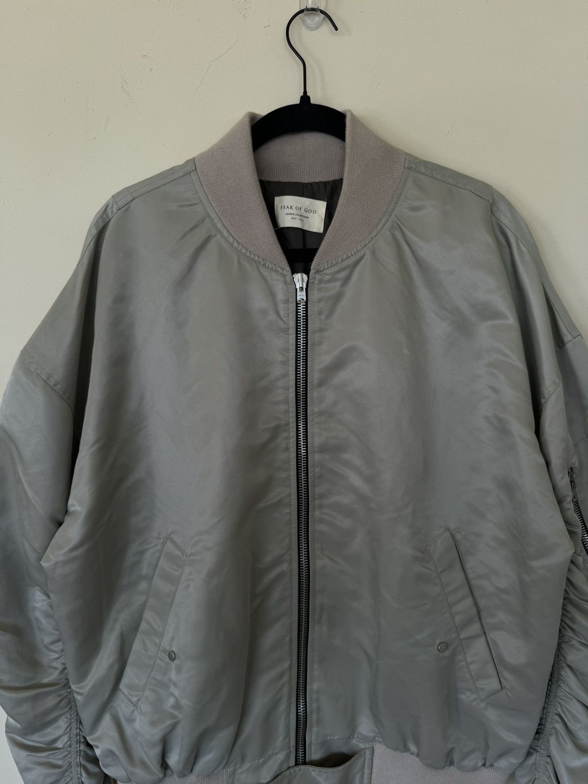 Fear of God FEAR OF GOD SILVER 4TH COLLECTION BOMBER JACKET Size US XL / EU 56 / 4 - 2 Thumbnail