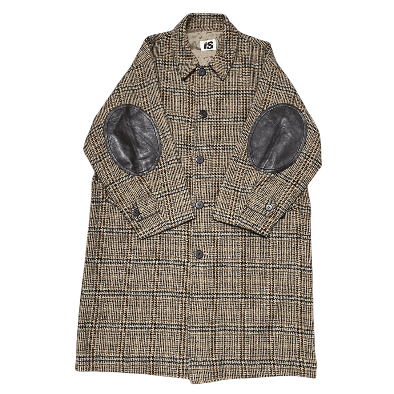 Issey Miyake Vintage IS Issey Miyake Checkered Wool Long Coat Size US M / EU 48-50 / 2 - 5 Thumbnail