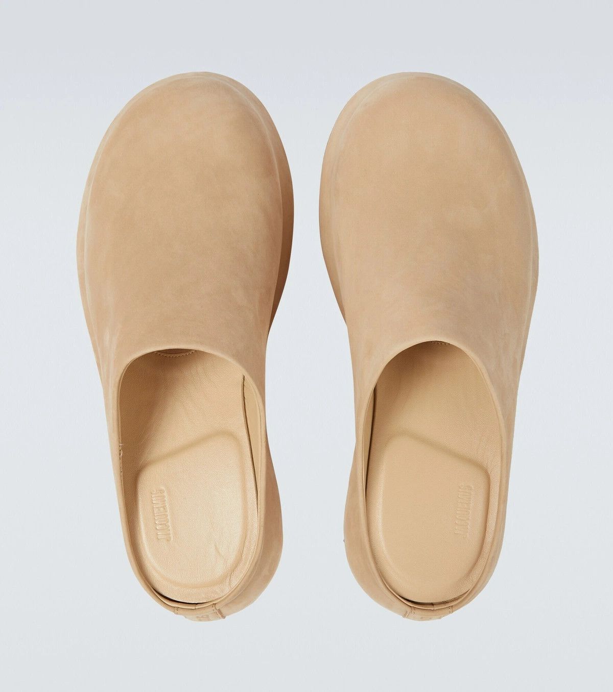 Jacquemus o1mle1025 Unisex Les Mules Bricciola in Beige Size US 7 / EU 40 - 3 Thumbnail