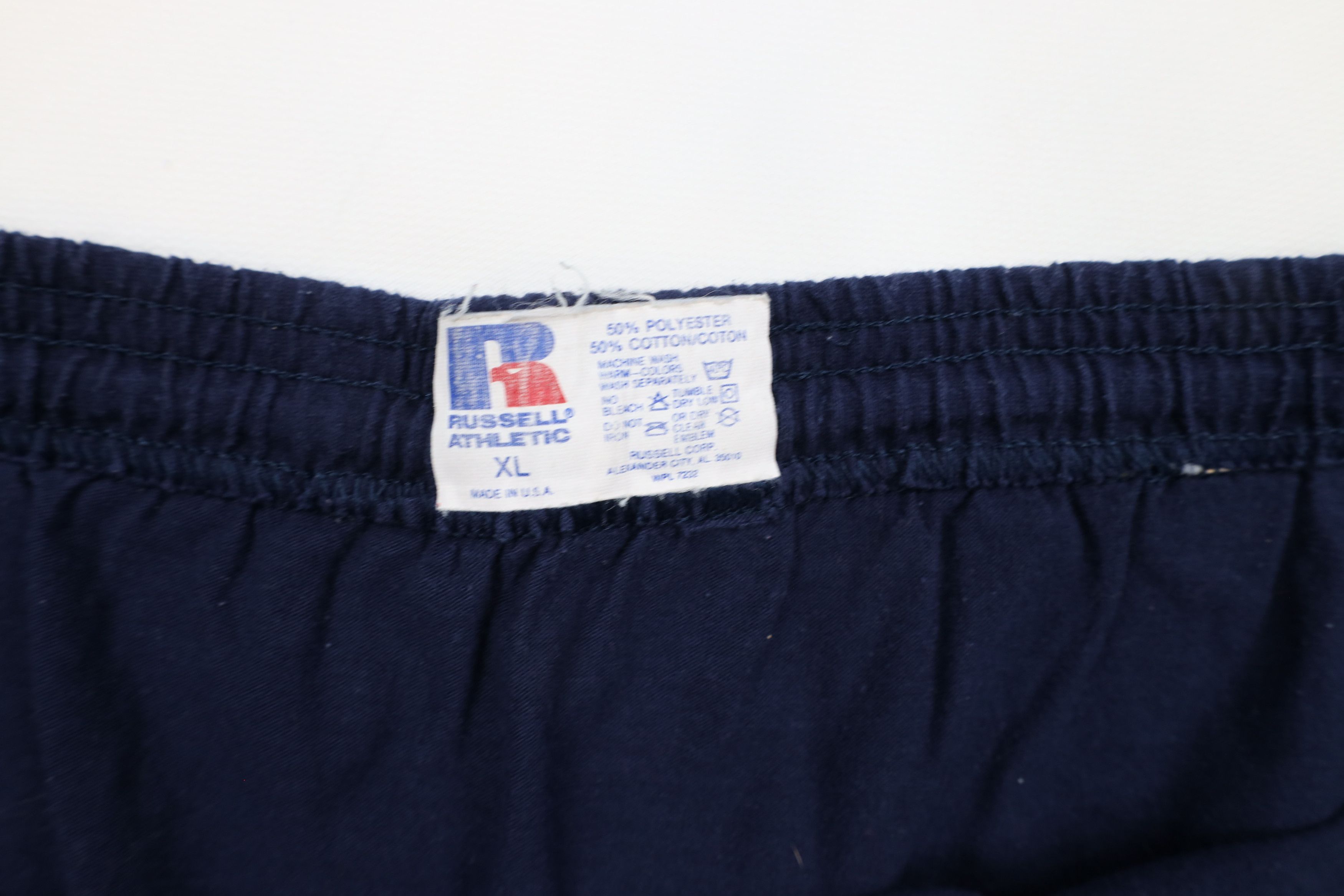 Russell Athletic × Vintage Vintage 90s Russell Athletic Above Knee Shorts Navy Blue USA Size US 36 / EU 52 - 6 Thumbnail