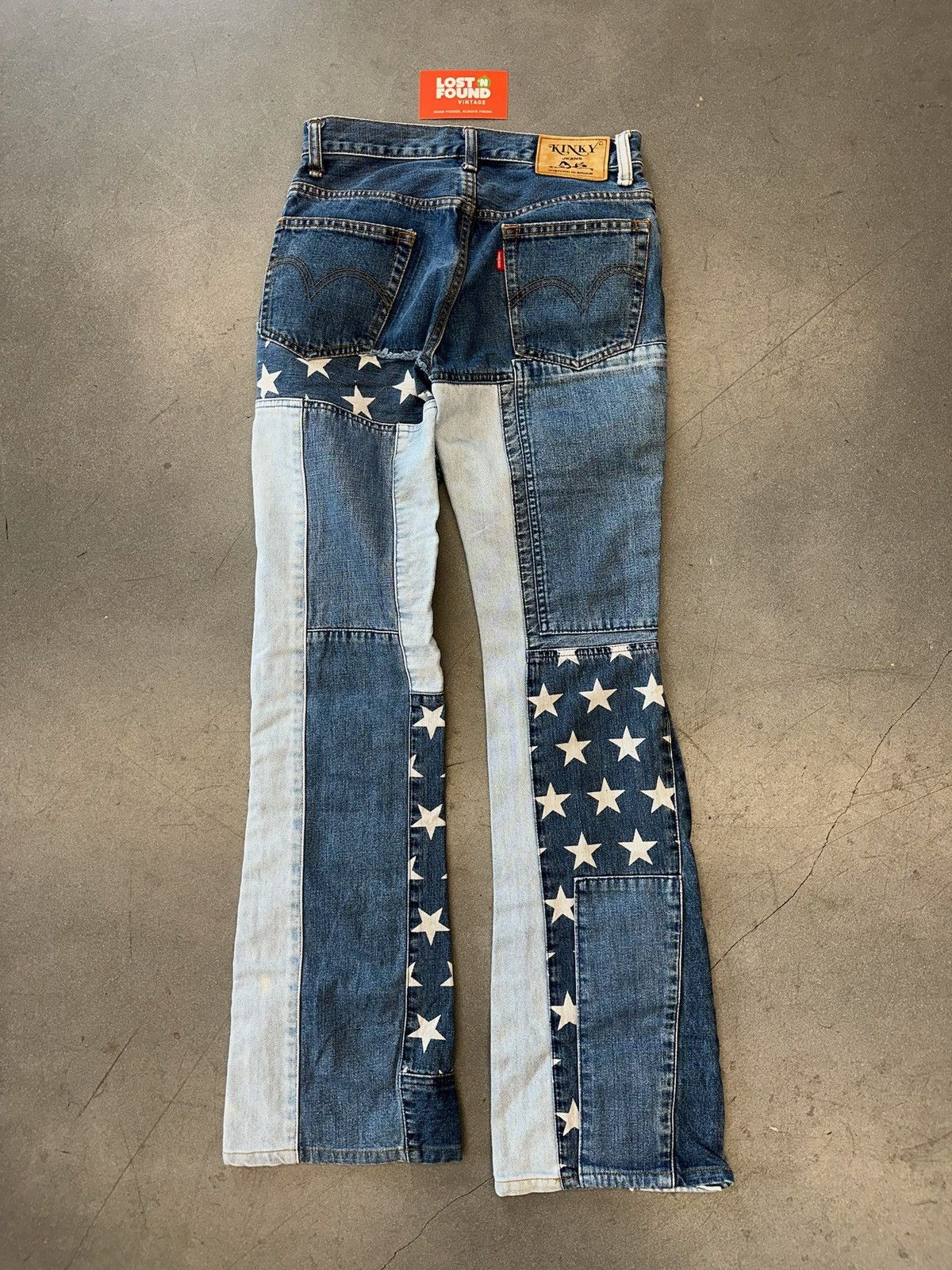 Hysteric Glamour Hysteric Glamour Denim Patchwork Pants Size US 26 / EU 42 - 6 Thumbnail