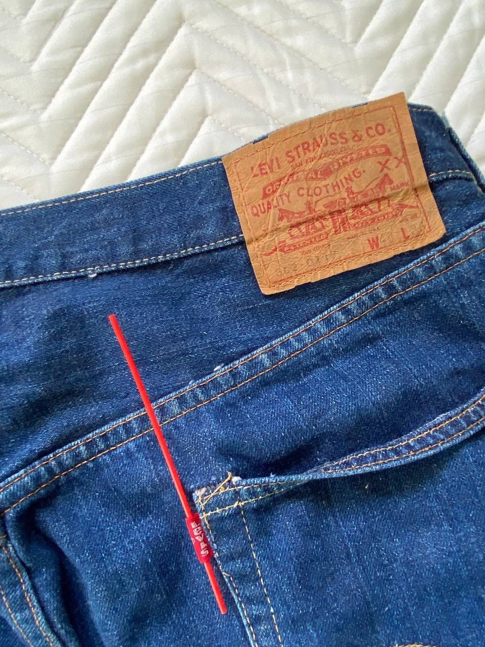 Levi's True Vintage 70s Levis Lot 505 Redline Selvedge Jeans Size US 37 - 7 Thumbnail