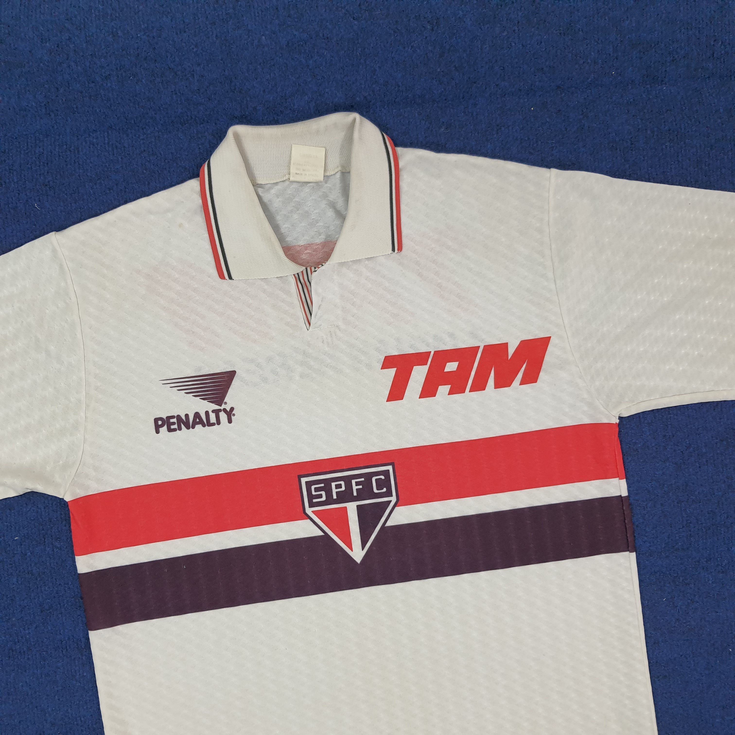 Penalty Penalty Leonardo São Paulo Home Football 90s Jersey C223N49 Size US M / EU 48-50 / 2 - 2 Thumbnail