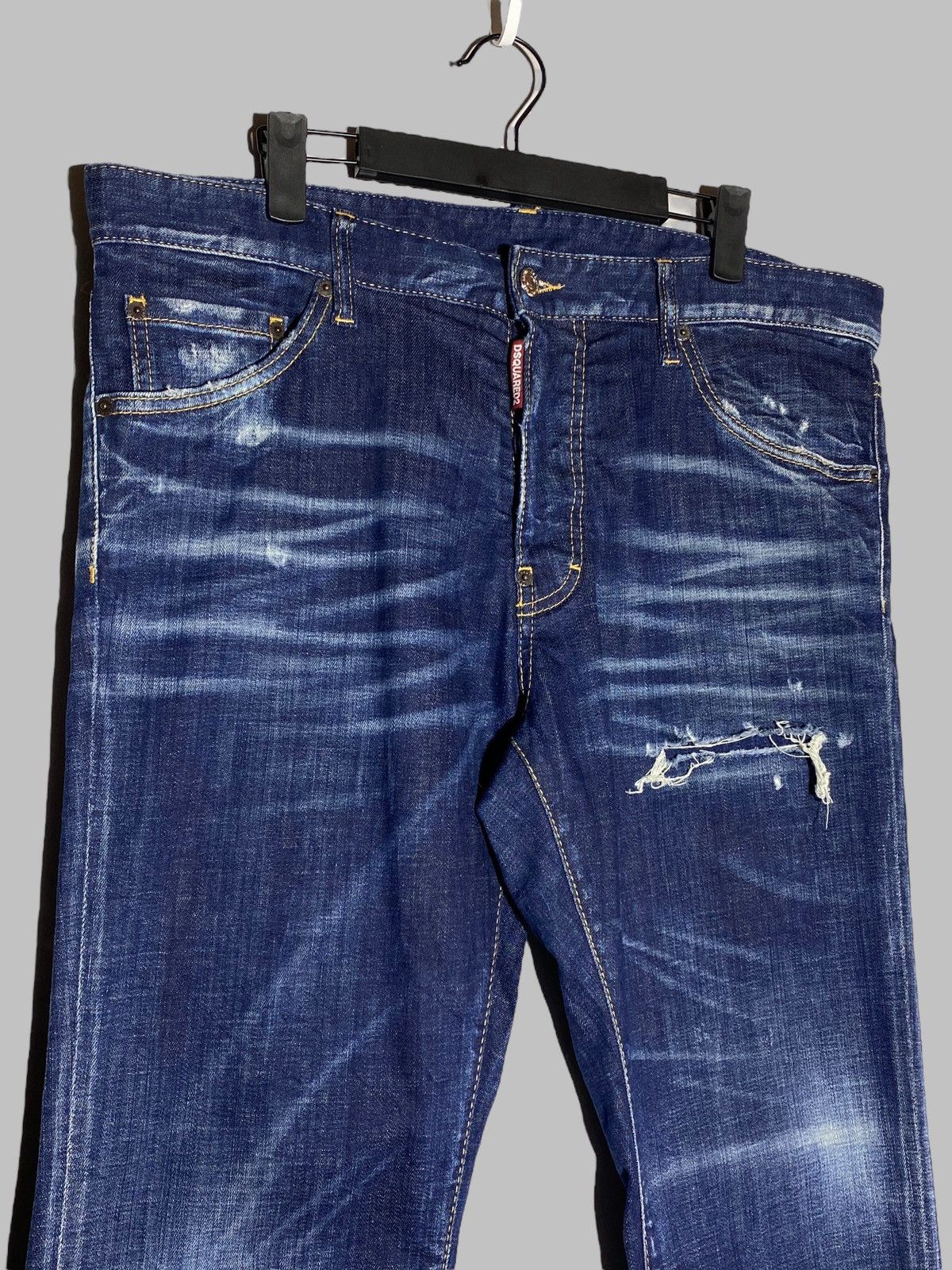 Dsquared2 🔥 DSQUARED2 DAISY EMBROIDERED JEANS Y2K COOL GUY VIBES Size US 34 / EU 50 - 6 Thumbnail