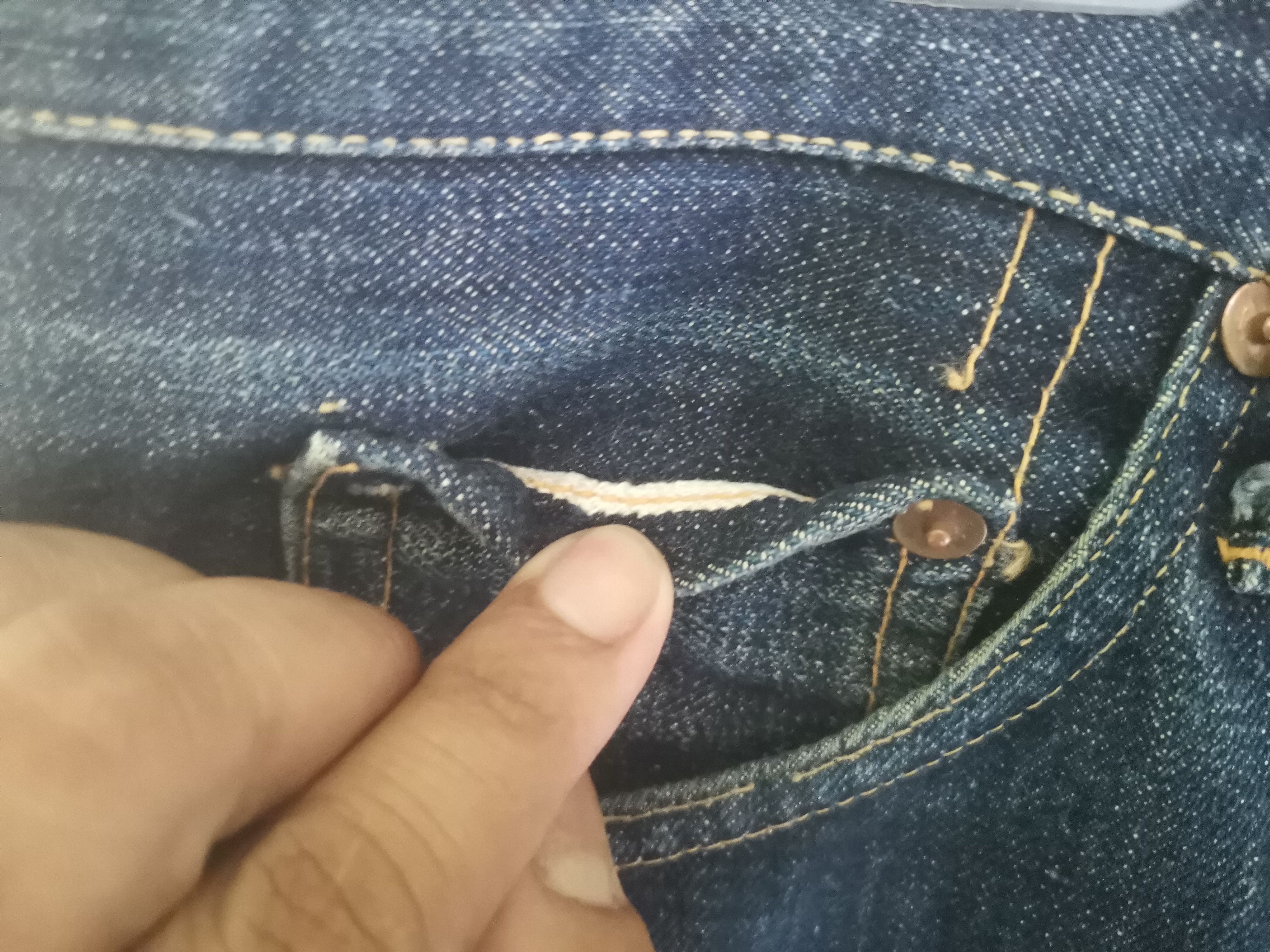 Levi's Vintage Clothing × Vintage Rare vintage 40s Levi's jerky patch denim Size US 30 / EU 46 - 9 Thumbnail