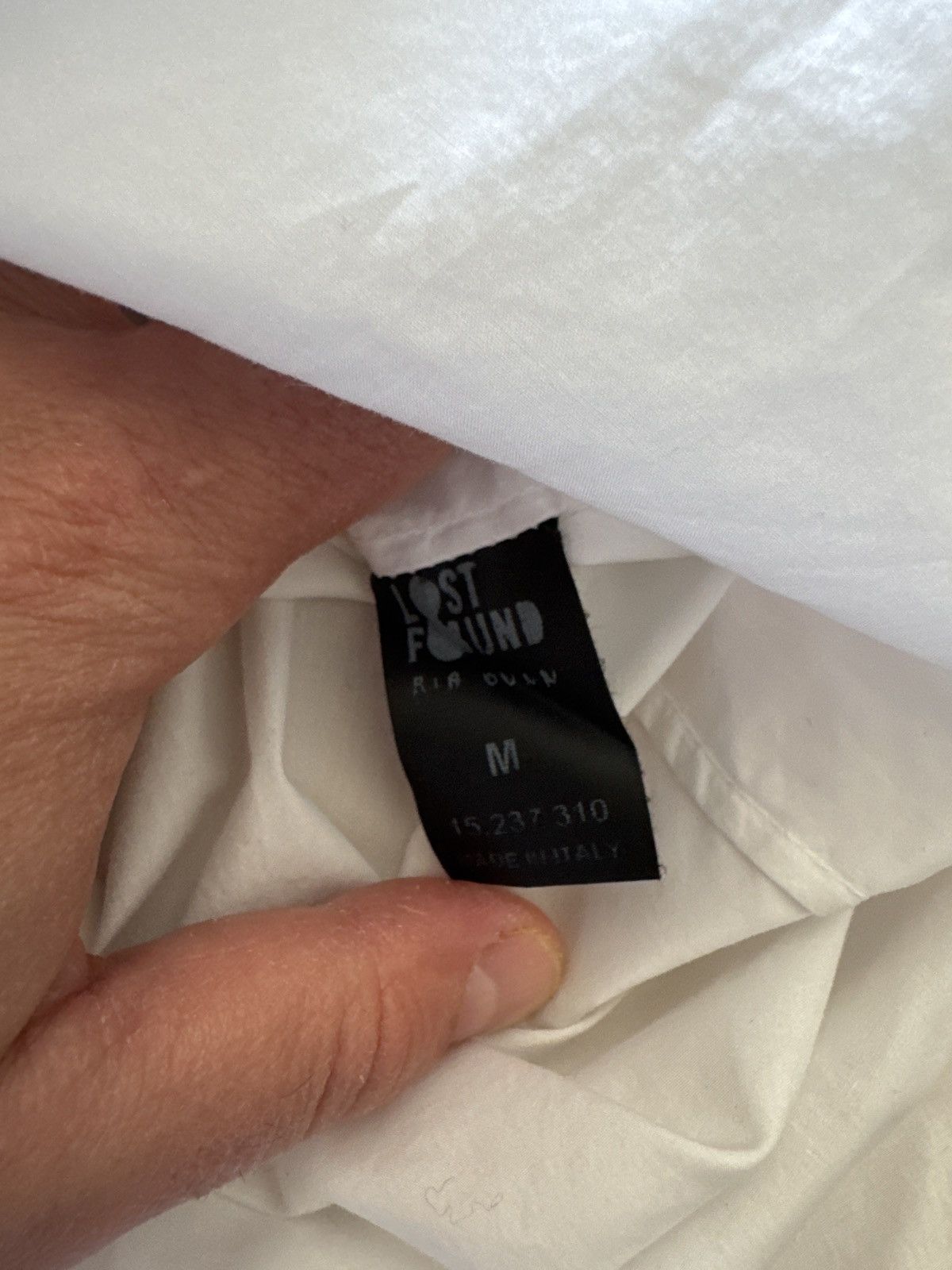 Lost & Found Ria Dunn Lost&Found Long Sleeve White Shirt Size US M / EU 48-50 / 2 - 2 Thumbnail