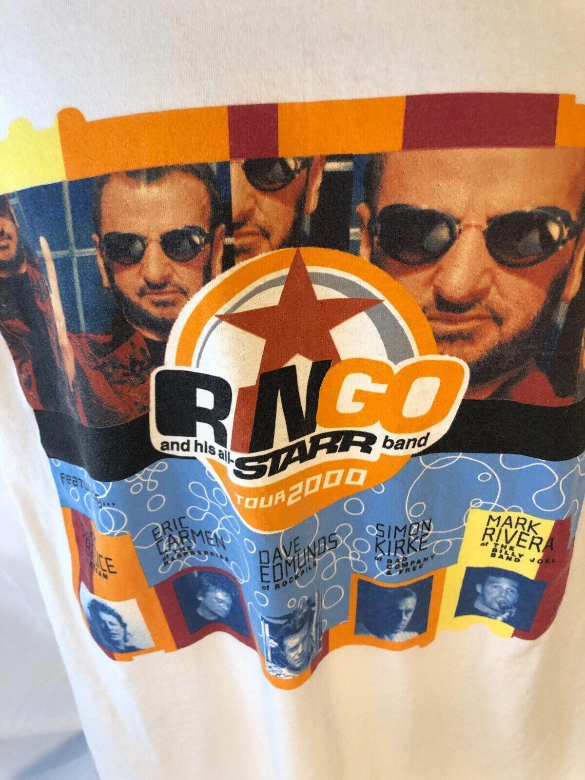 All Sport Ringo Starr 2000 All-Star Band Tour Vtg T-shirt White Lrg Size US L / EU 52-54 / 3 - 3 Thumbnail