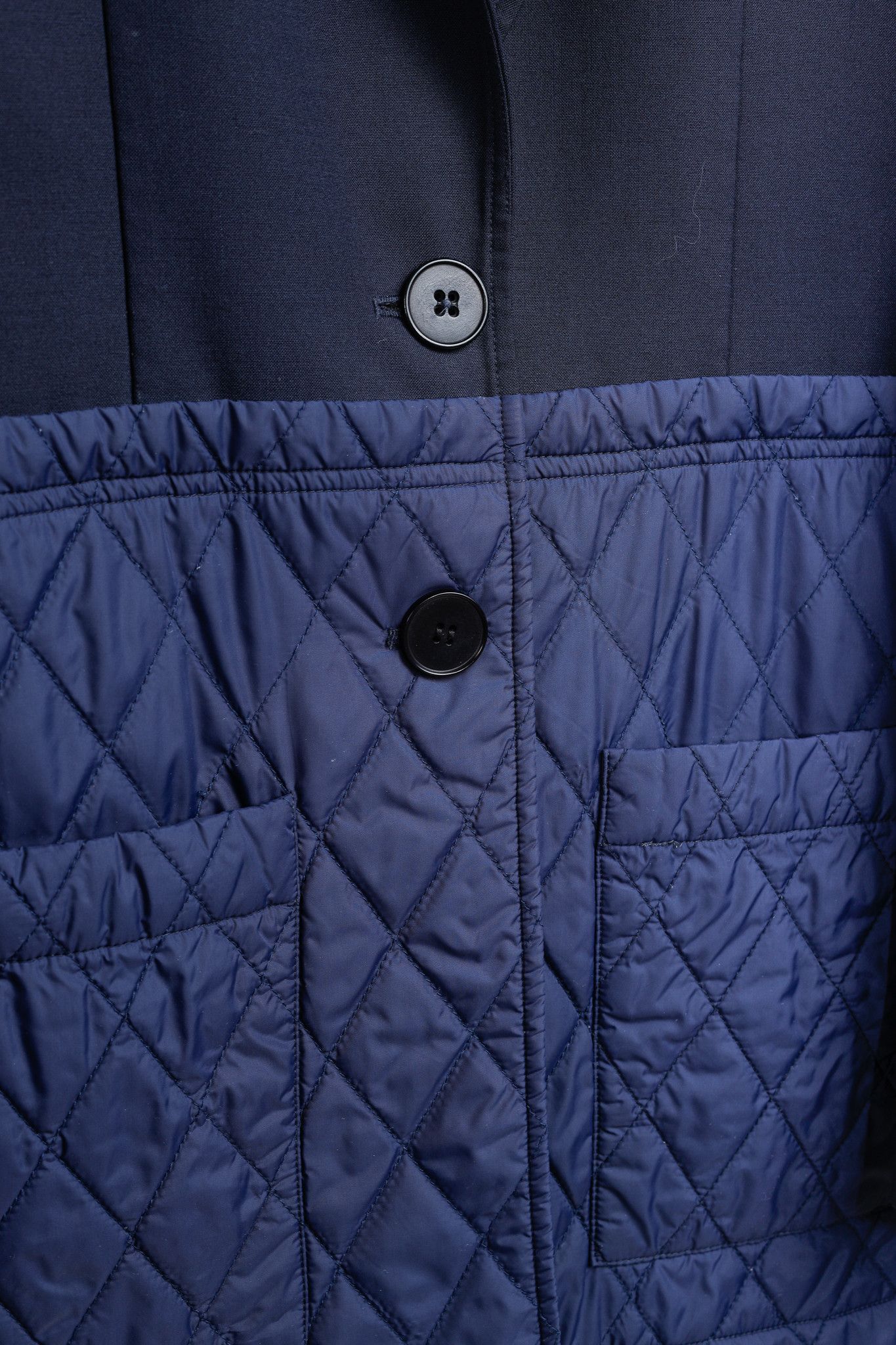 Tibi Tibi Quilted Combo Navy Blazer Jacket Size M / US 6-8 / IT 42-44 - 9 Thumbnail