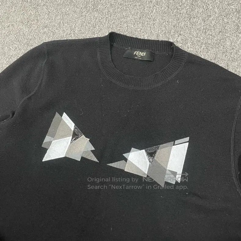 Fendi Fendi Black Devil Knit Sweater. Size US XL / EU 56 / 4 - 2 Thumbnail