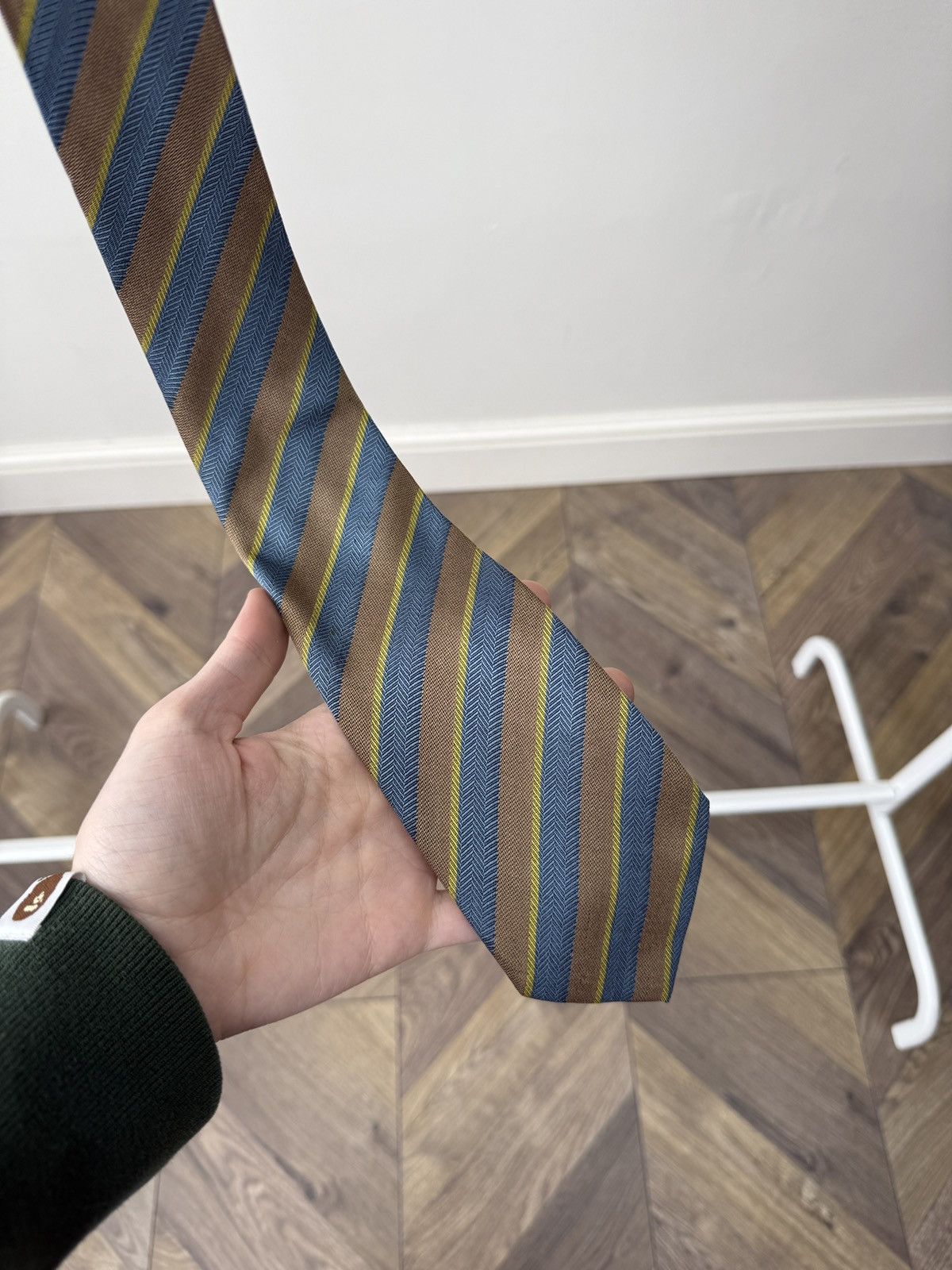 Givenchy Vintage Givenchy Gentleman Paris Silk Tie Striped Size ONE SIZE - 4 Thumbnail