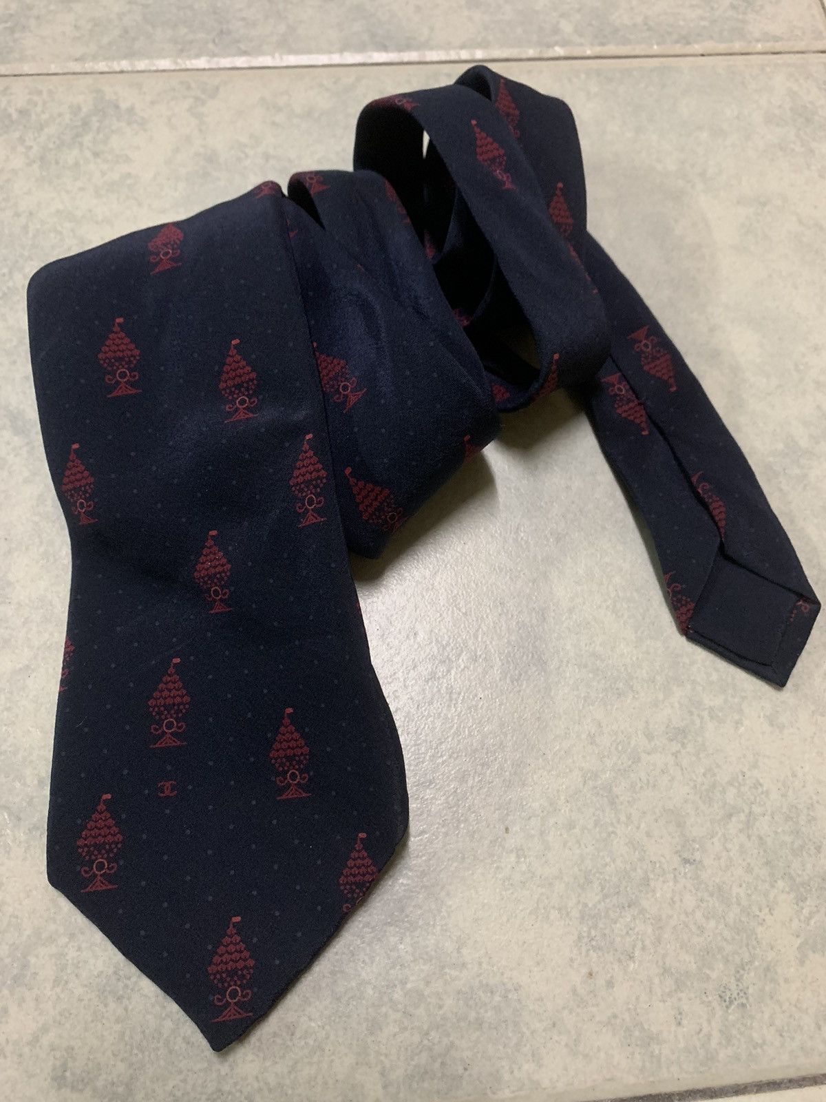 Chanel Vintage Chanel Neck Tie Pure Silk Luxury Size ONE SIZE - 5 Thumbnail