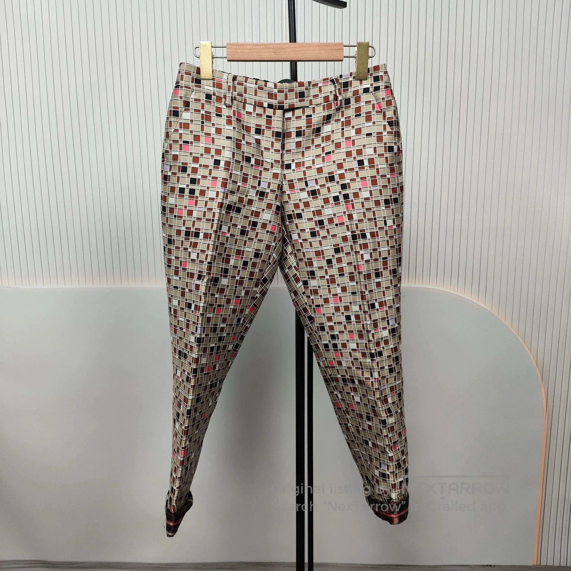 Fendi fendi check patterned long pants size 40. Size US 40 / EU 56 - 1 Thumbnail