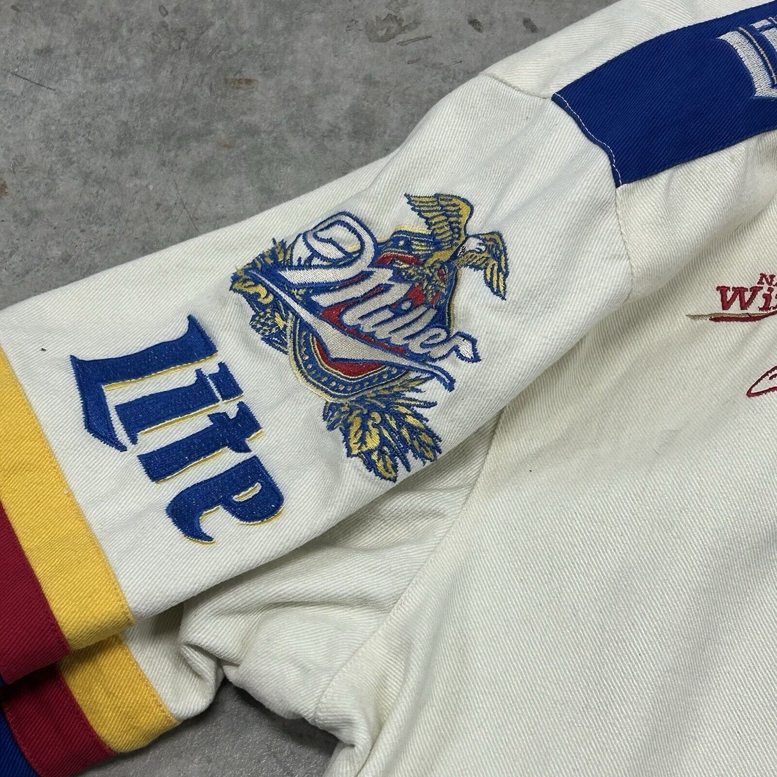 Jeff Hamilton Vintage Jeff Hamilton NASCAR Miller Lite Rusty Racing Jacket Size US L / EU 52-54 / 3 - 5 Thumbnail