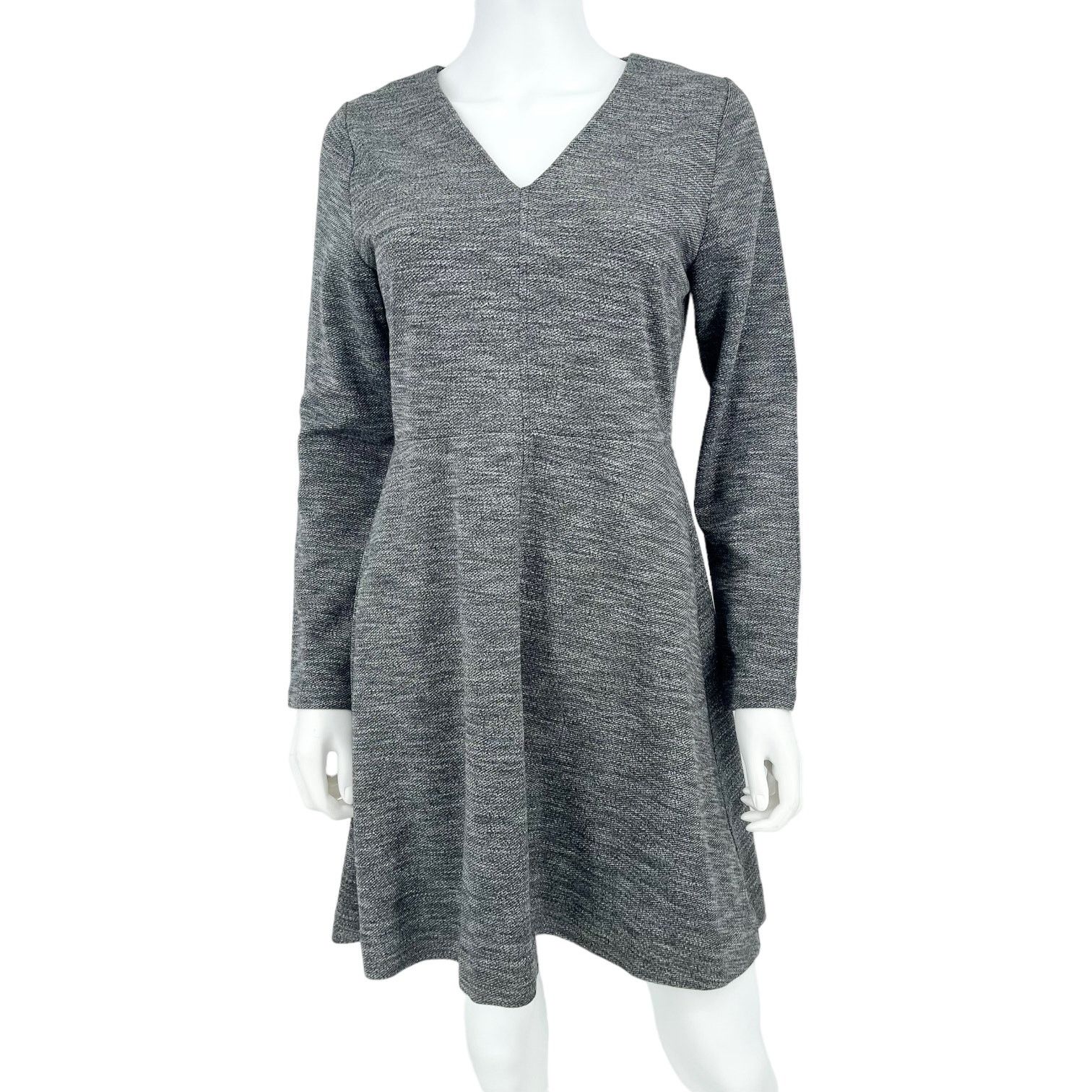 Madewell Madewell Bridgewalk V-Neck Mini Gray Dress Women's Size 10 Size L / US 10 / IT 46 - 5 Thumbnail