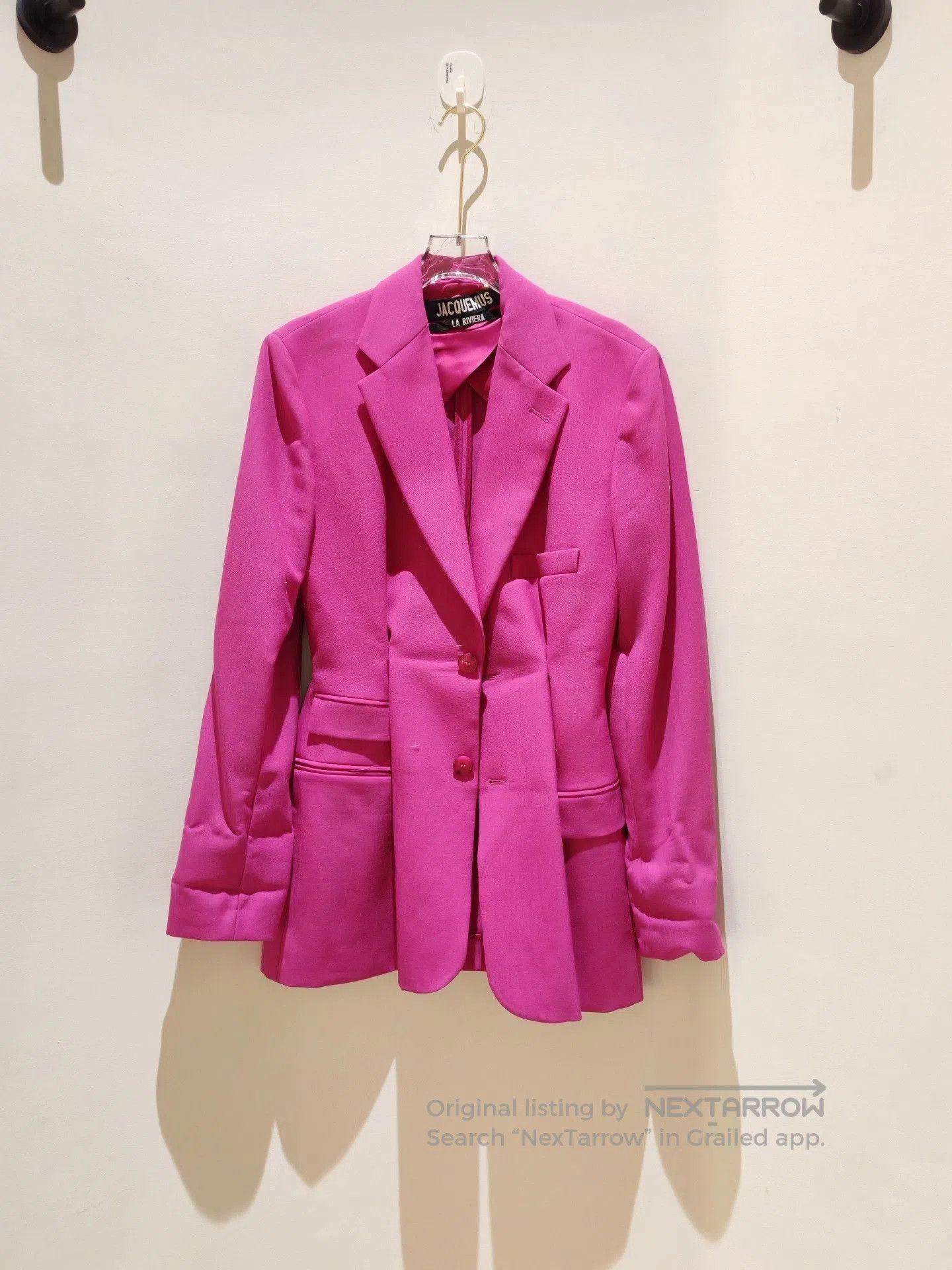 Jacquemus Jacquemus Pink Blazer Size 36. Size XS / US 0-2 / IT 36-38 - 2 Thumbnail
