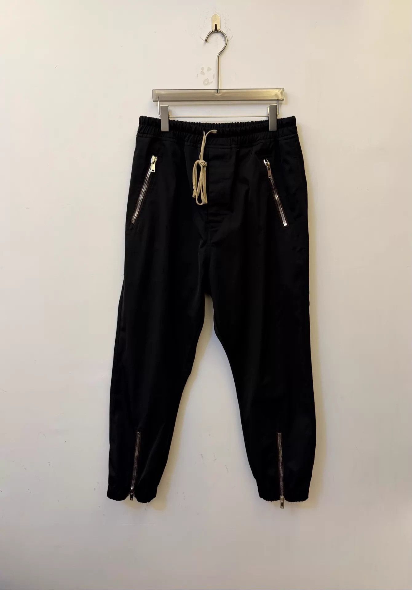 Rick Owens RO 4-Zip Black Cannon Pants TE 50/40 New Authentic Size US 34 / EU 50 - 1 Thumbnail