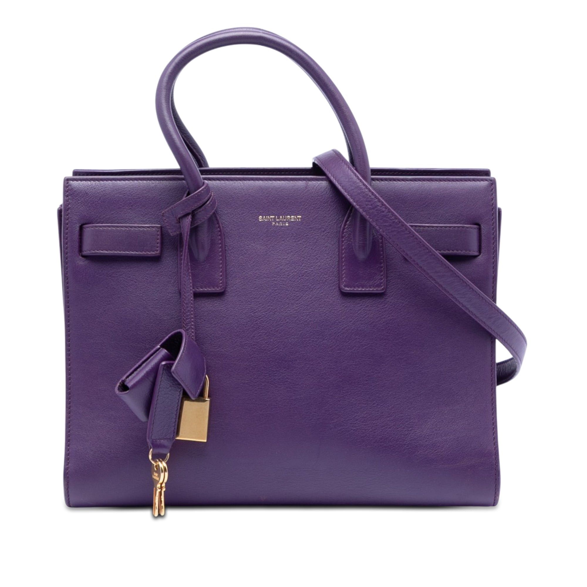 Saint Laurent Paris Baby Leather Sac De Jour Satchel Size ONE SIZE - 1 Thumbnail