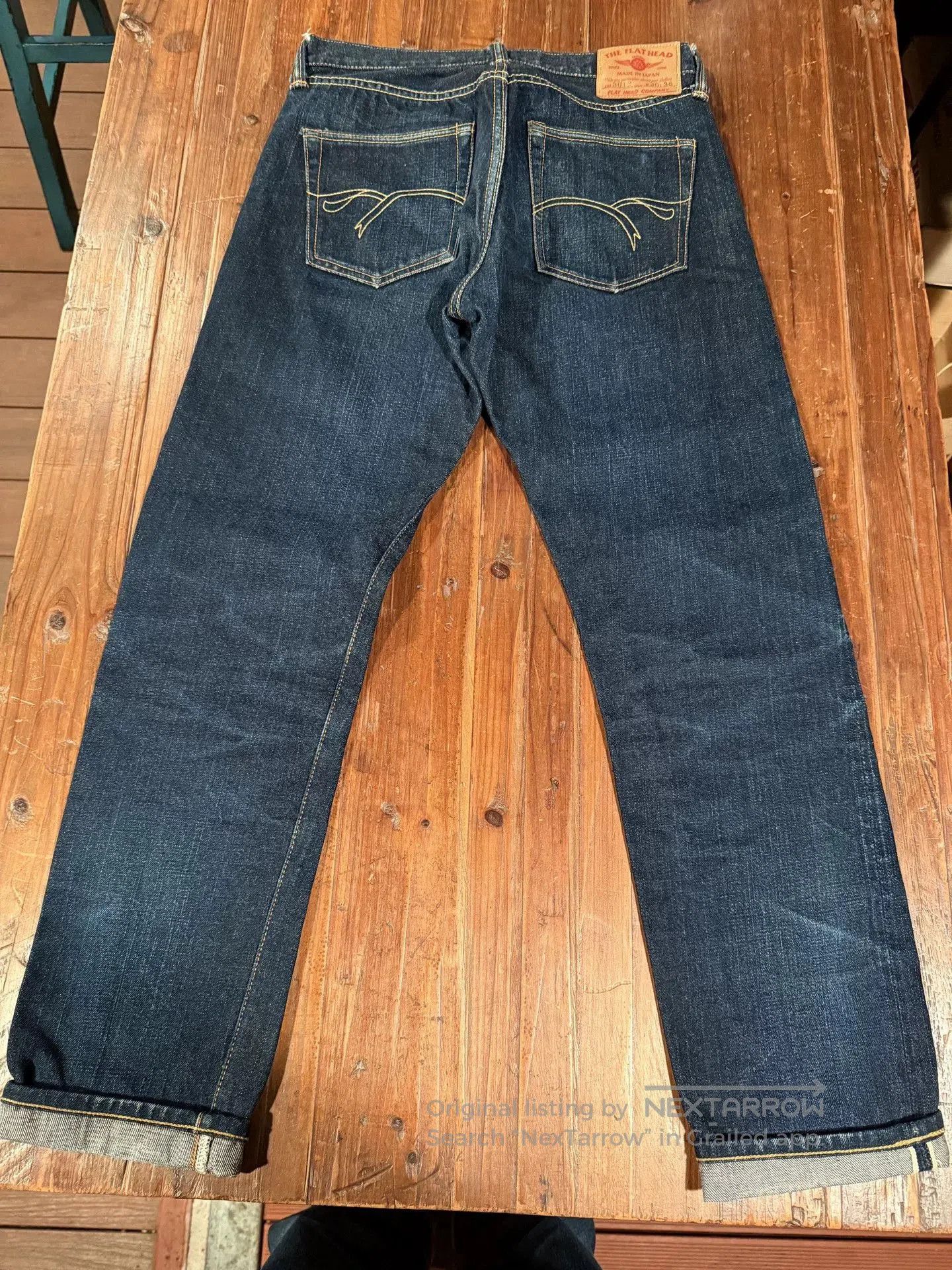 The Flat Head Flat Head 3012 Raw Denim Jeans. Size US 30 / EU 46 - 2 Thumbnail