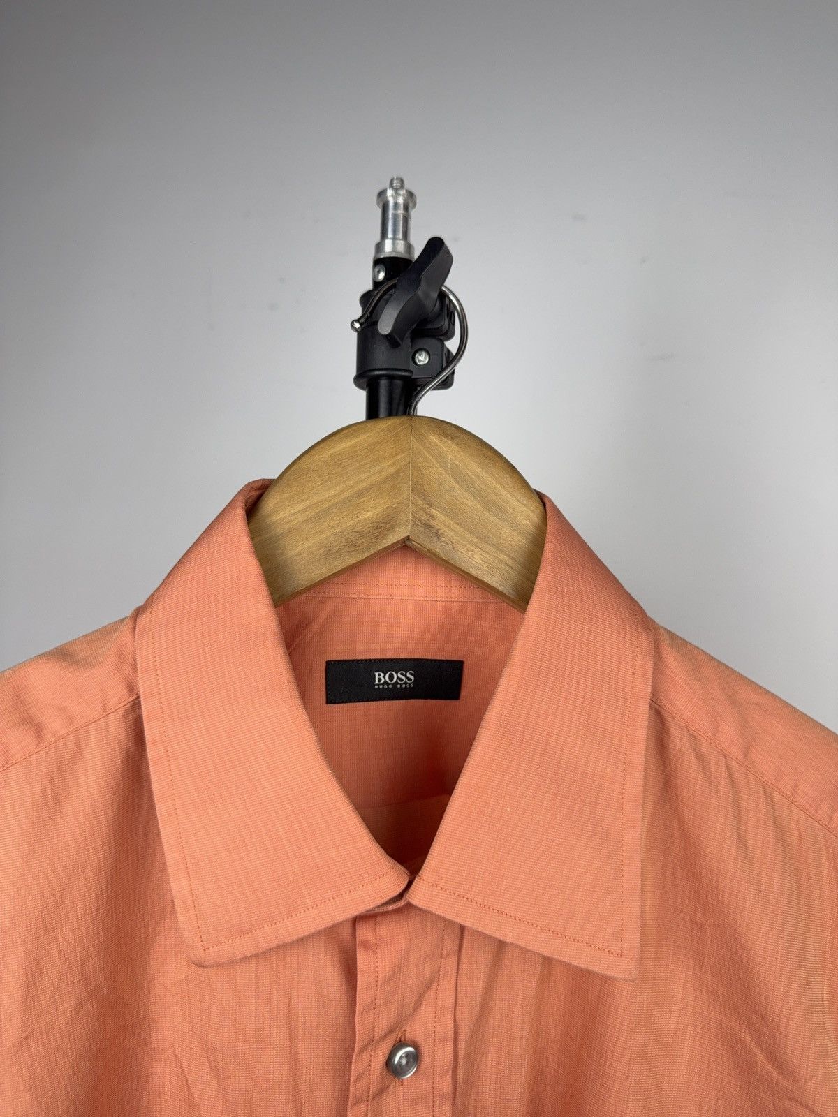 Hugo Boss Luxury Hugo Boss Orange Dress Shirt Slim Fit Italian Fabric Size US L / EU 52-54 / 3 - 4 Thumbnail