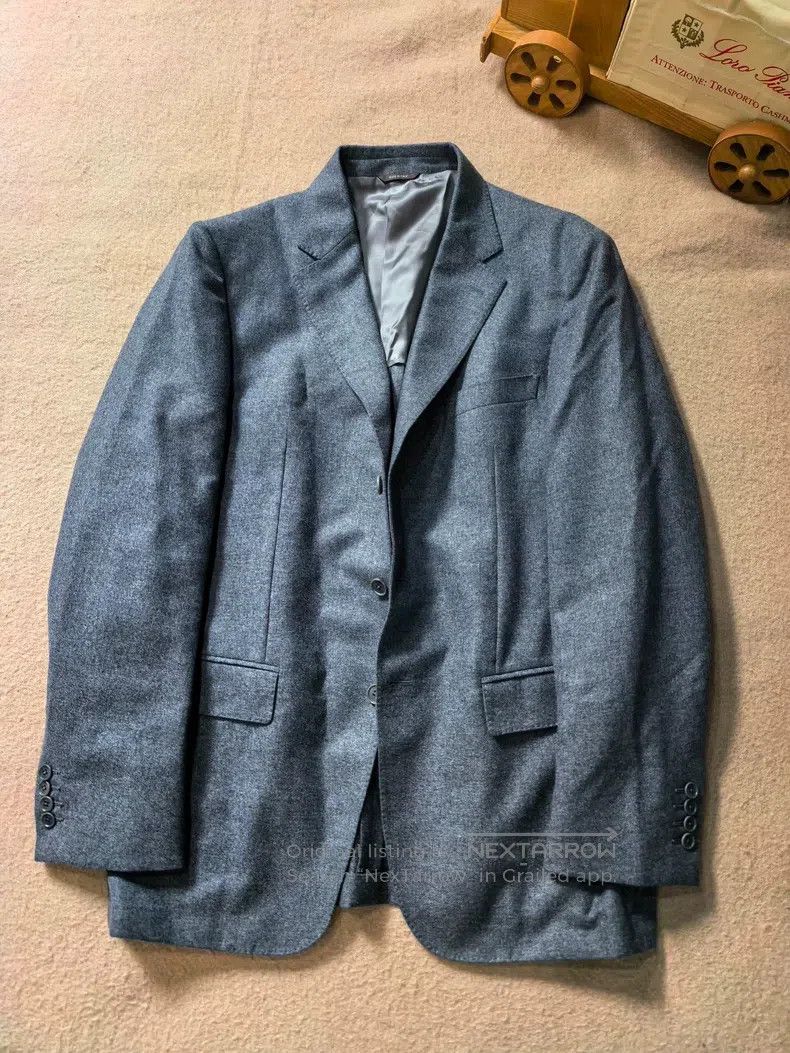 Loro Piana Loro Piana Gray Blue Cashmere Jacket Size US L / EU 52-54 / 3 - 2 Thumbnail