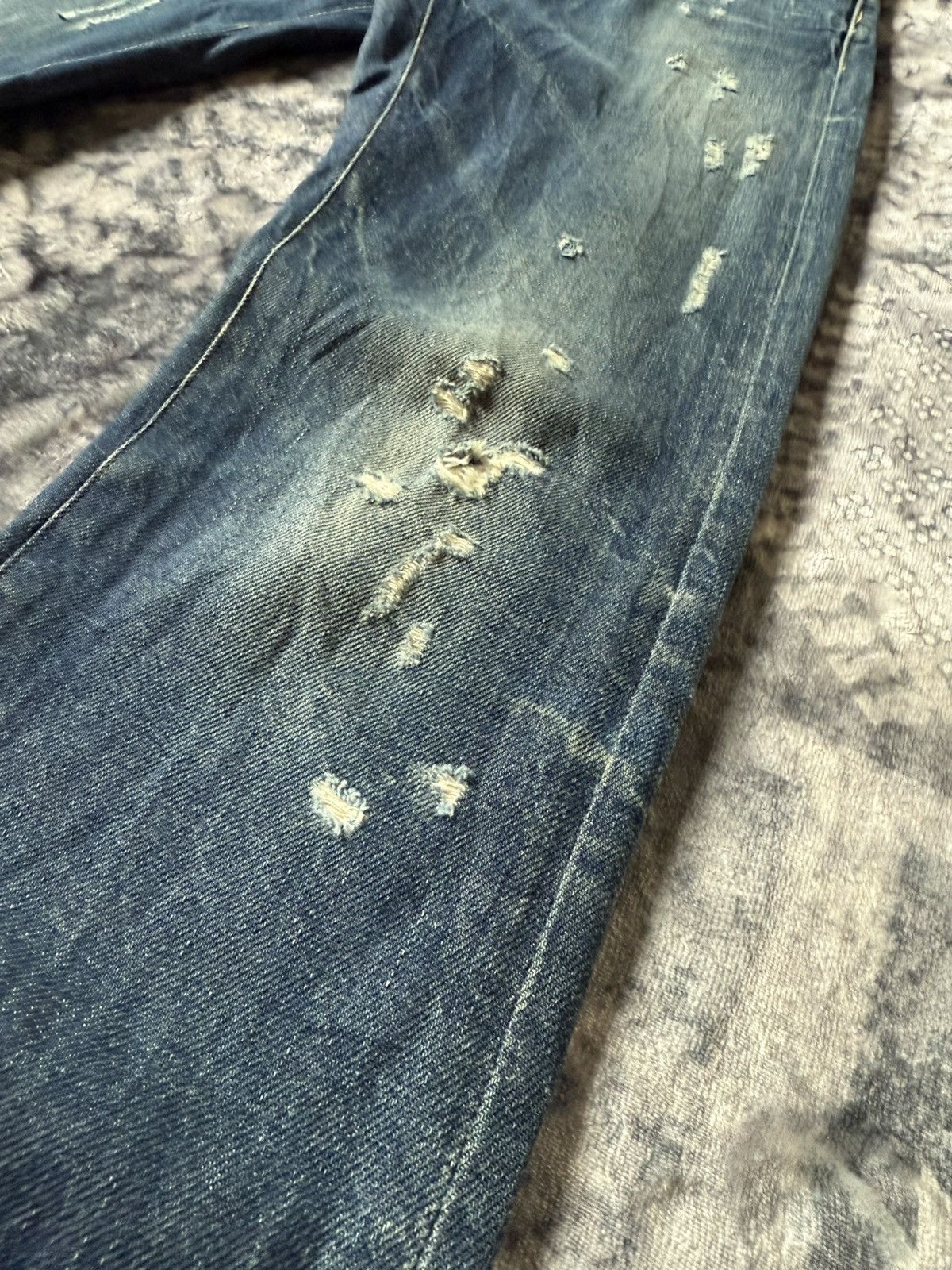 G-Star G Star Raw Distressed Radar Slim Stacked Jeans Size US 28 / EU 44 - 10 Thumbnail
