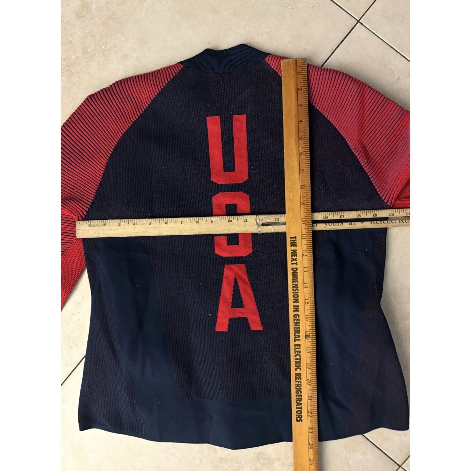 Nike Nike Women's Jacket Sports USA Dynamic Reveal Knit Tech L 1996 Blue Size L / US 10 / IT 46 - 7 Thumbnail