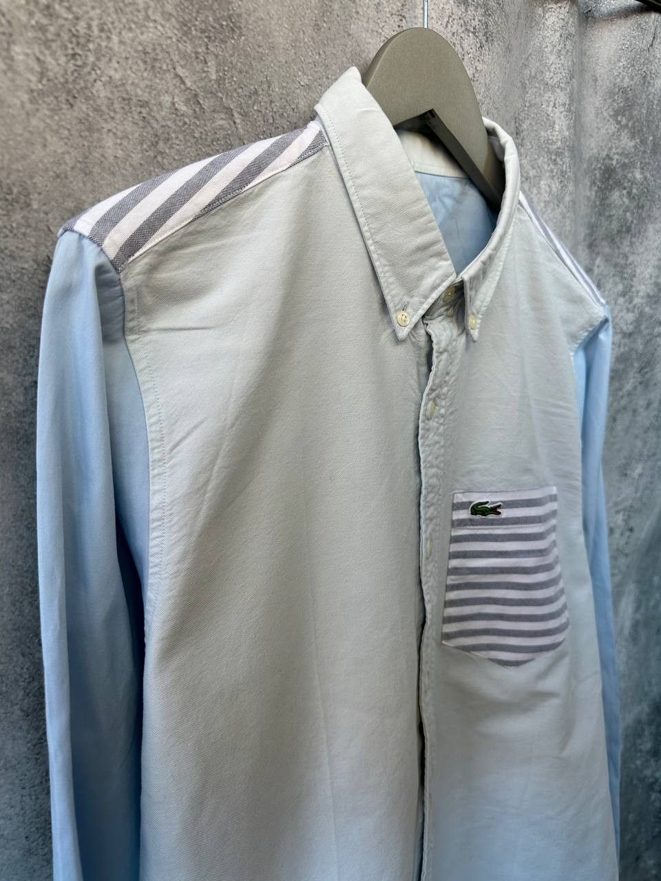 Lacoste Lacoste Live Button Up Shirt Pocket Long Sleeve Striped Size US L / EU 52-54 / 3 - 4 Thumbnail
