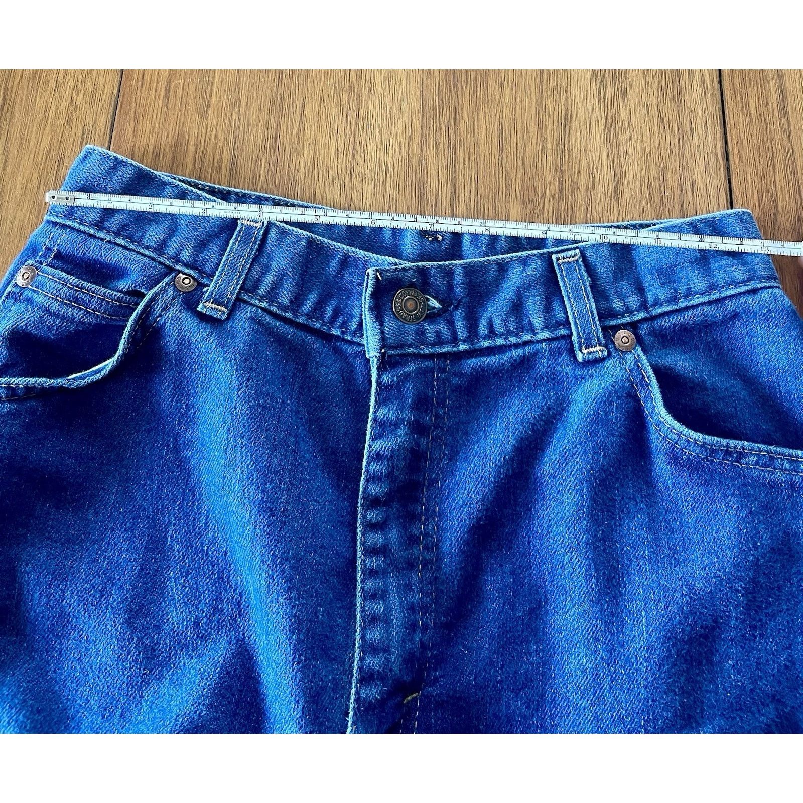 Levi's Vintage 70s 80s Levis Prospector High Rise Wide Leg Jeans 12 Size 26" / US 2 / IT 38 - 10 Thumbnail