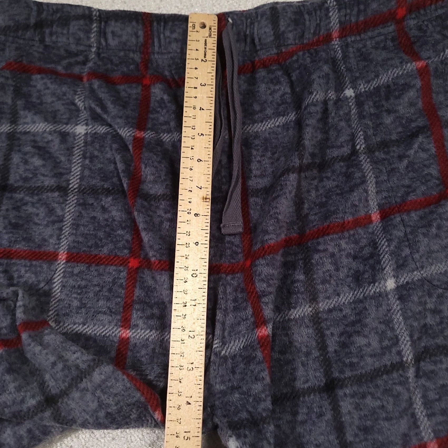 Vintage Cuddl Duds Pajama Pants Womens 2XL Gray Plaid Festive Holiday Lounge Size 40" / US 18 - 7 Thumbnail