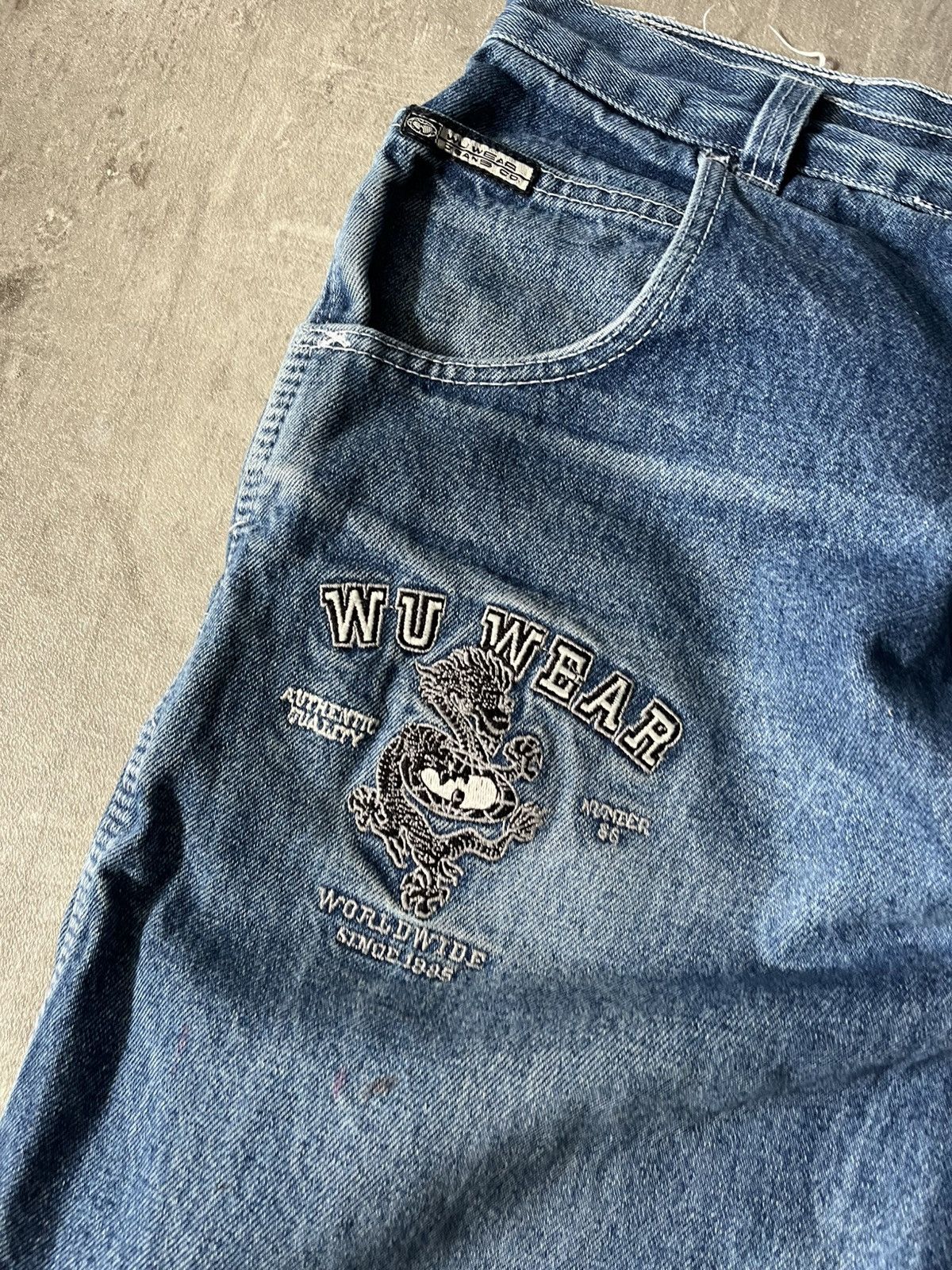 Wu-Tang Clan Vintage Wu Tang Clan jeans blue 90s rap rare Size US 34 / EU 50 - 14 Thumbnail