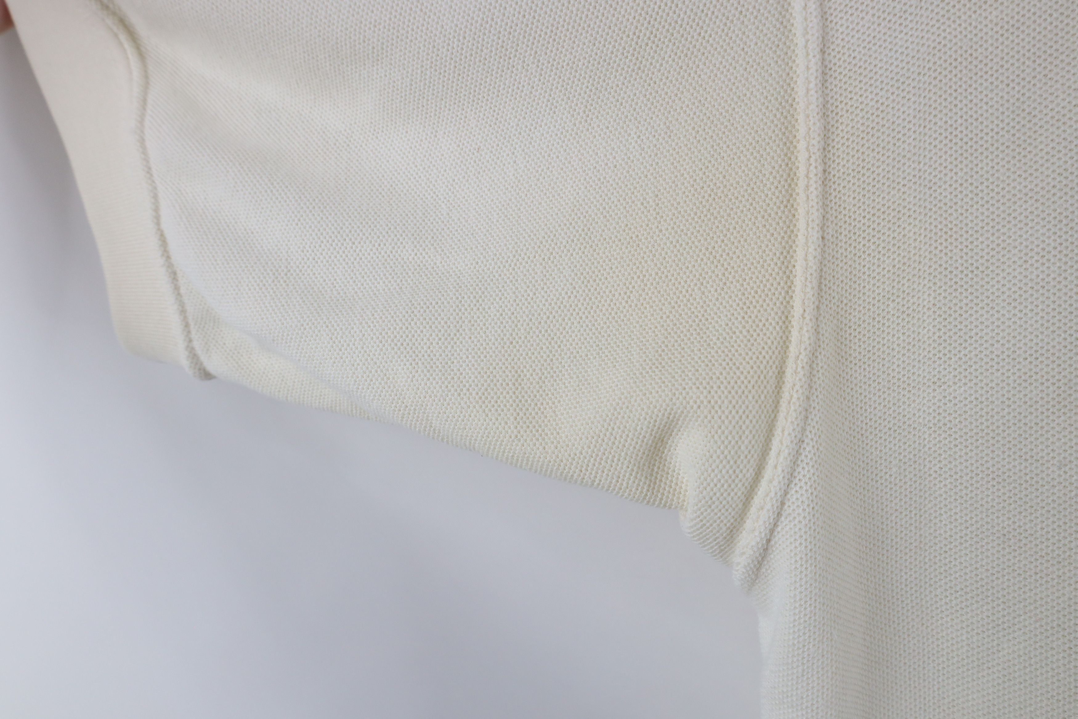 Vintage Vintage 90s Streetwear Pique Cotton Pullover Polo Cream Size US XXL / EU 58 / 5 - 4 Thumbnail
