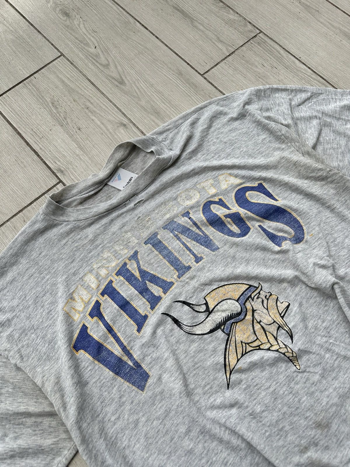 NFL Vintage 90s Minnesota Vikings T Shirt NFL Size US XL / EU 56 / 4 - 3 Thumbnail